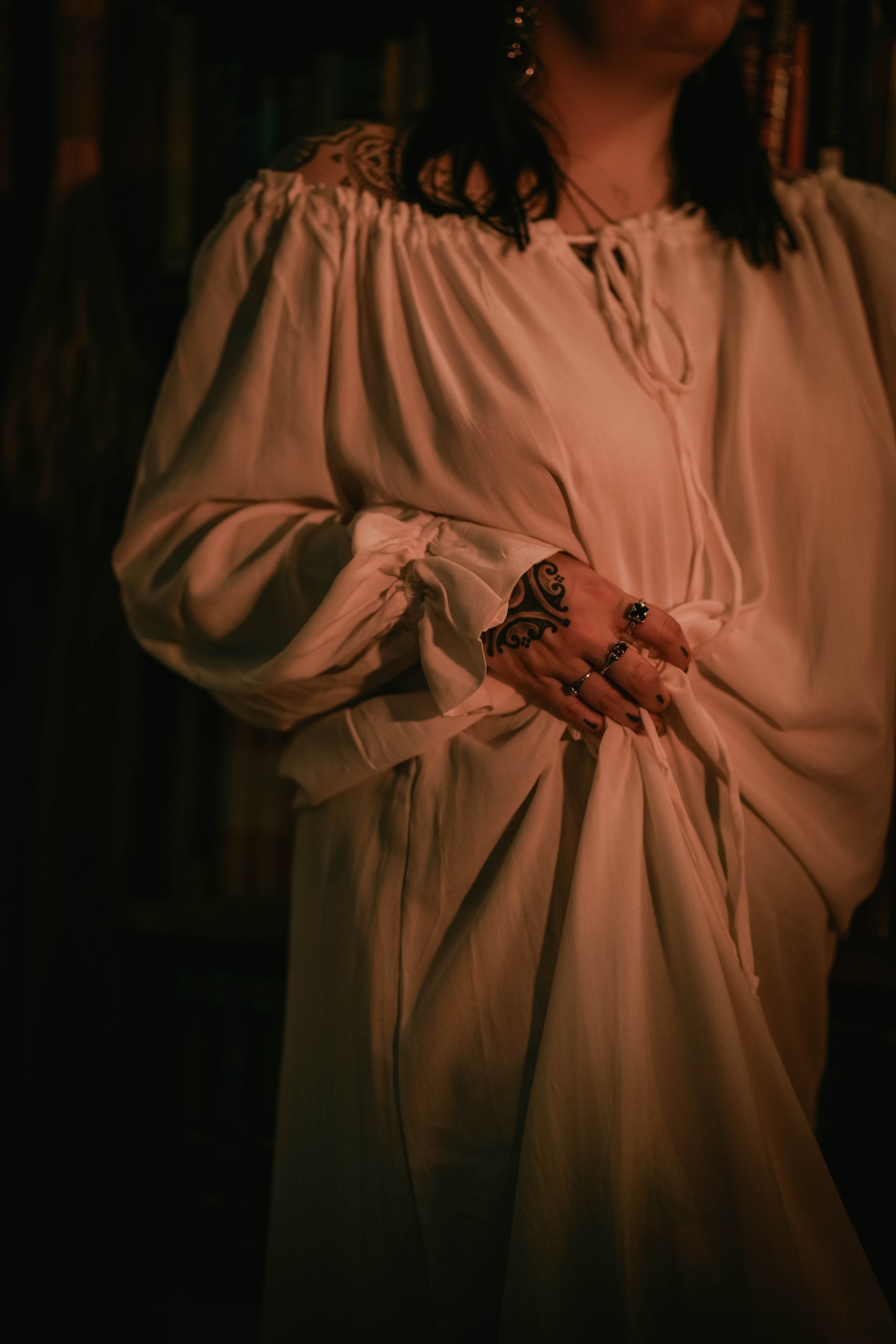 Nightingale Slip in White