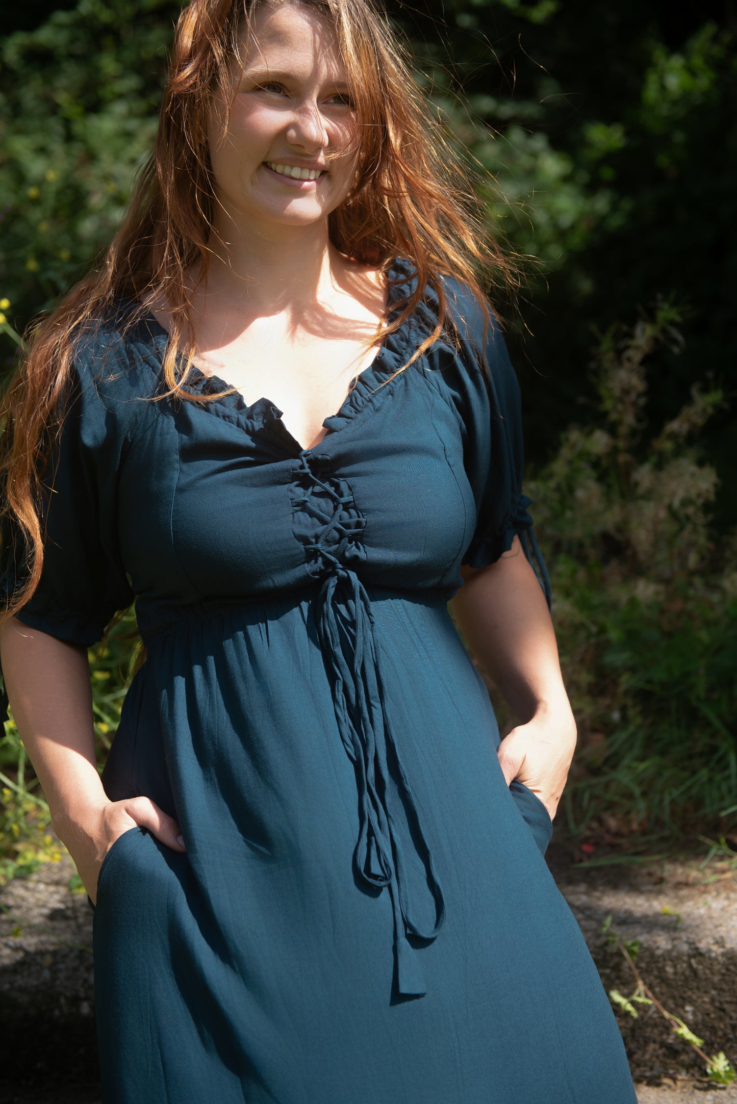 Selkie Dress in Sapphire