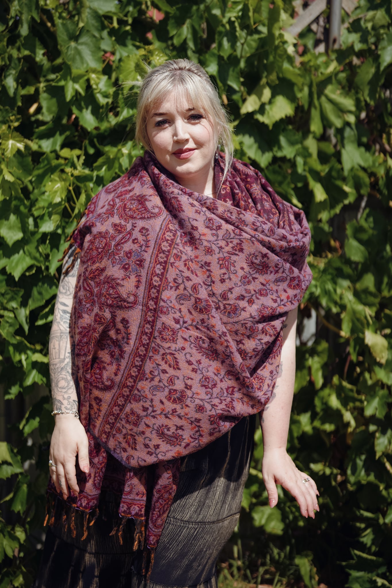 Cherry Wine Pashmina