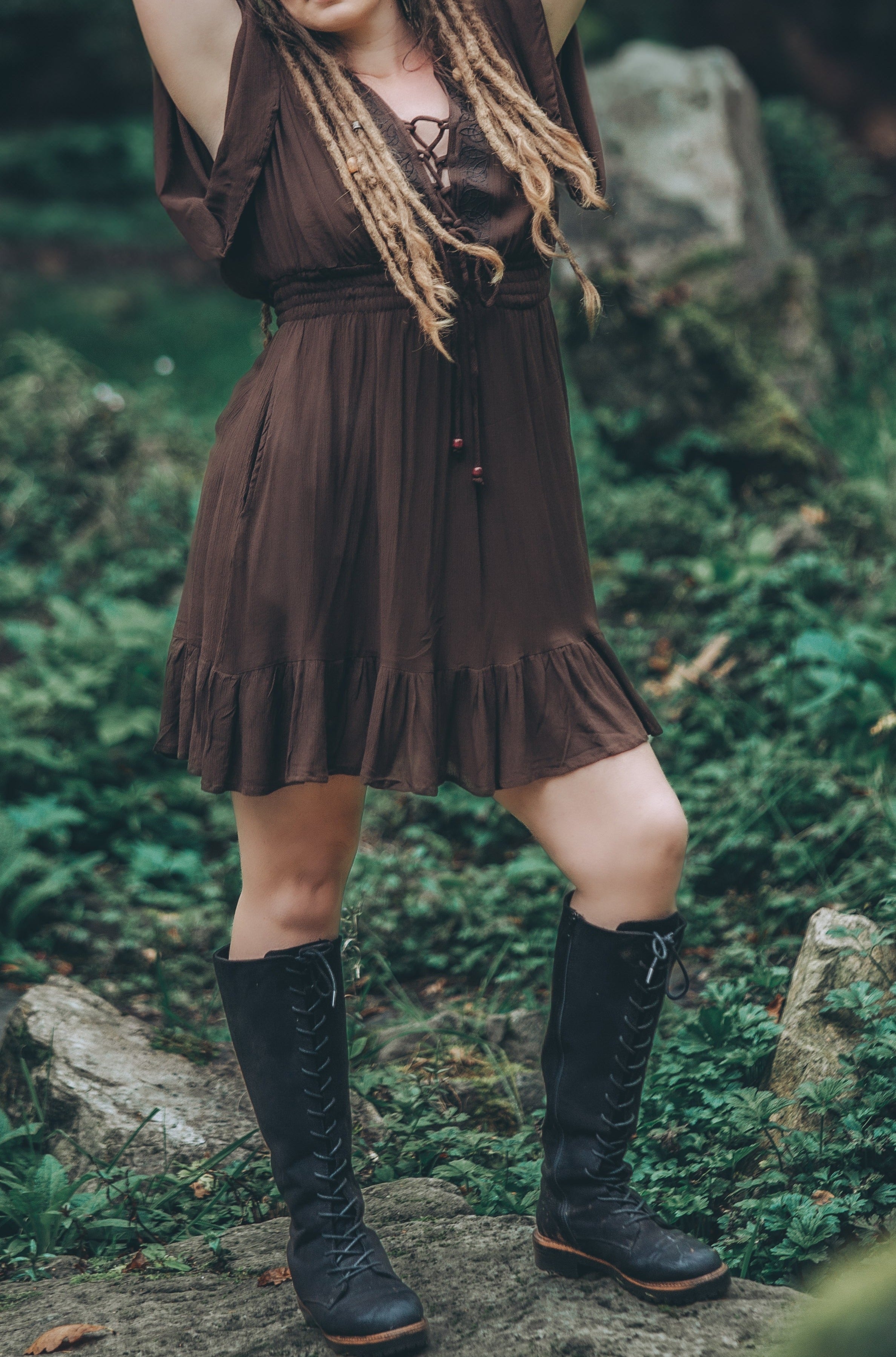 Ivy Kaftan Shortie in Earth