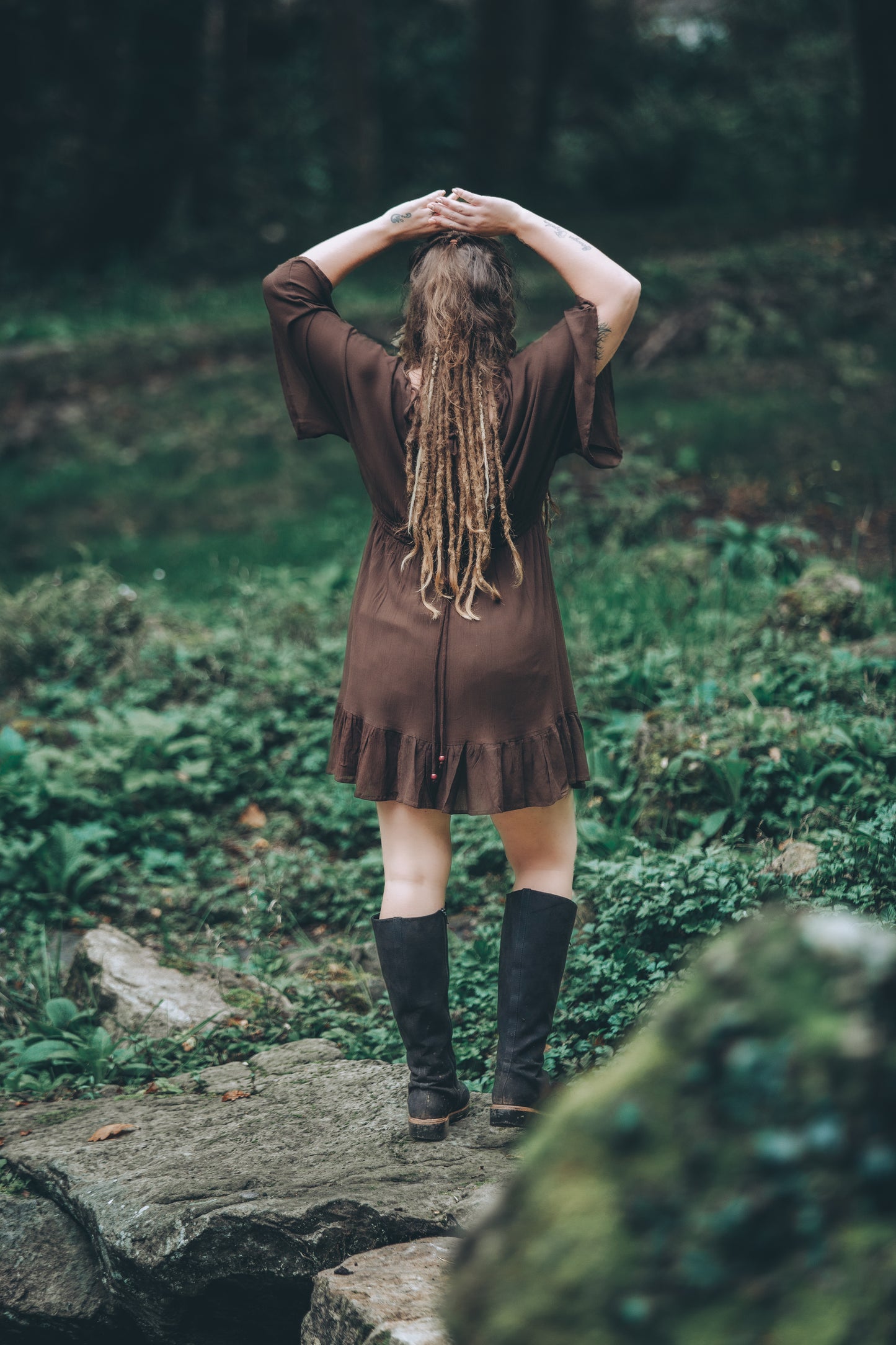 Ivy Kaftan Shortie in Earth