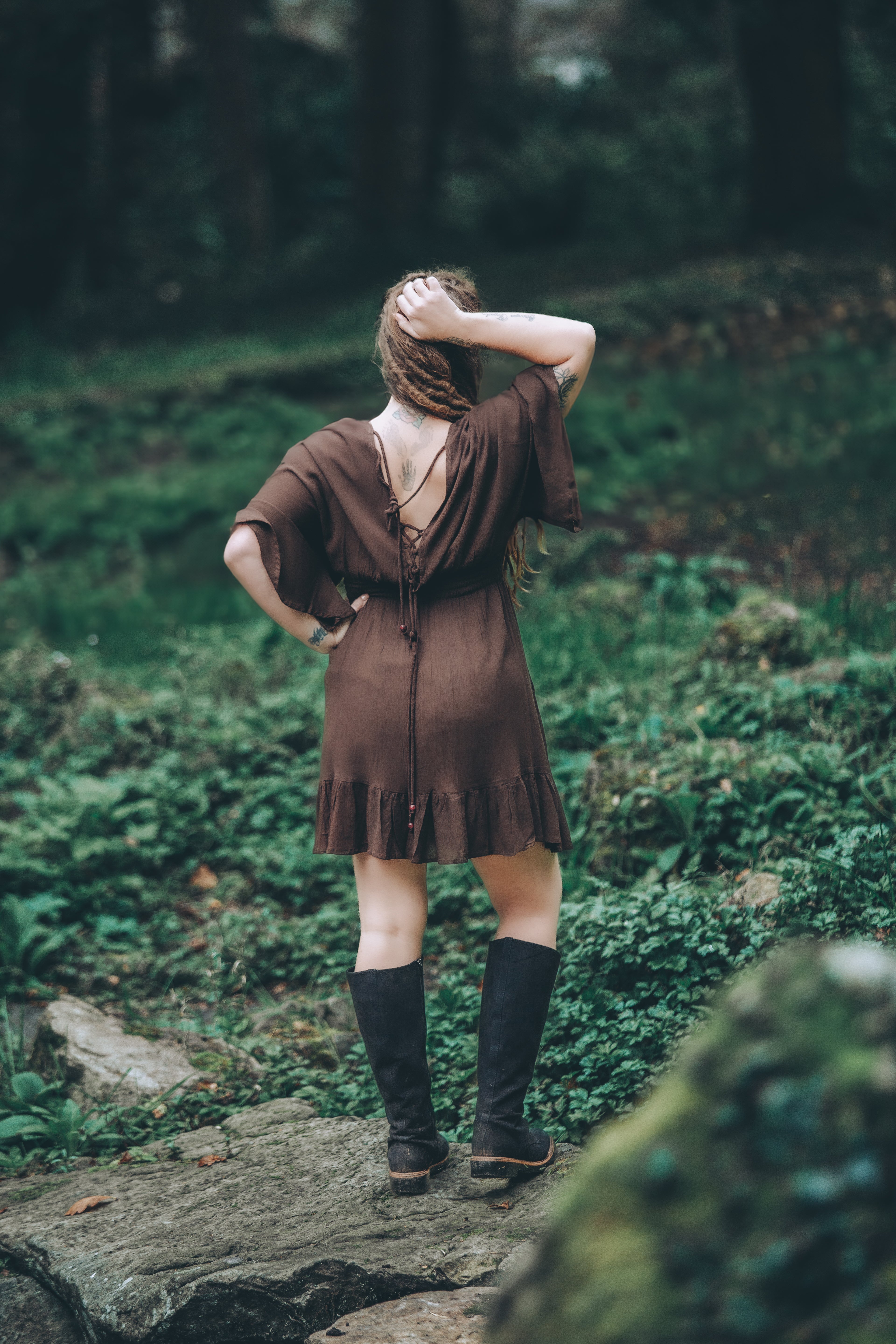 Ivy Kaftan Shortie in Earth