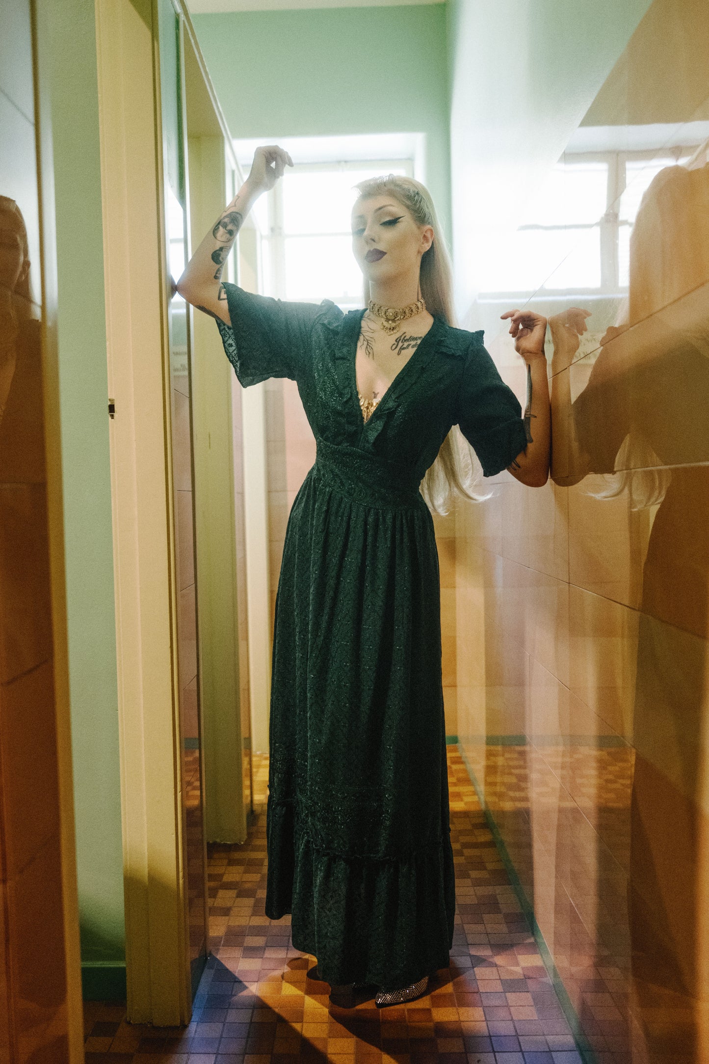 Heirloom Dress in Forest