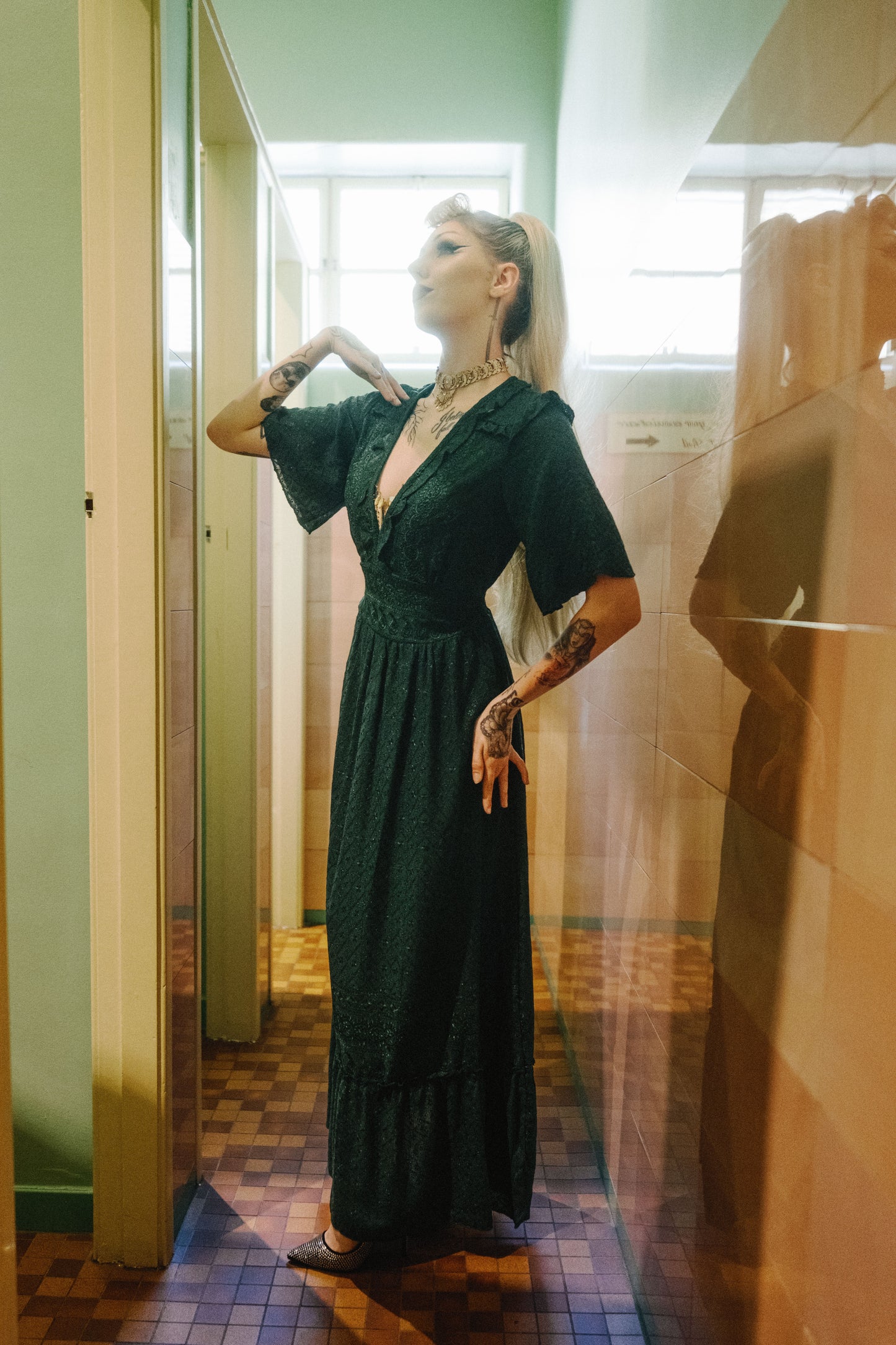 Heirloom Dress in Forest