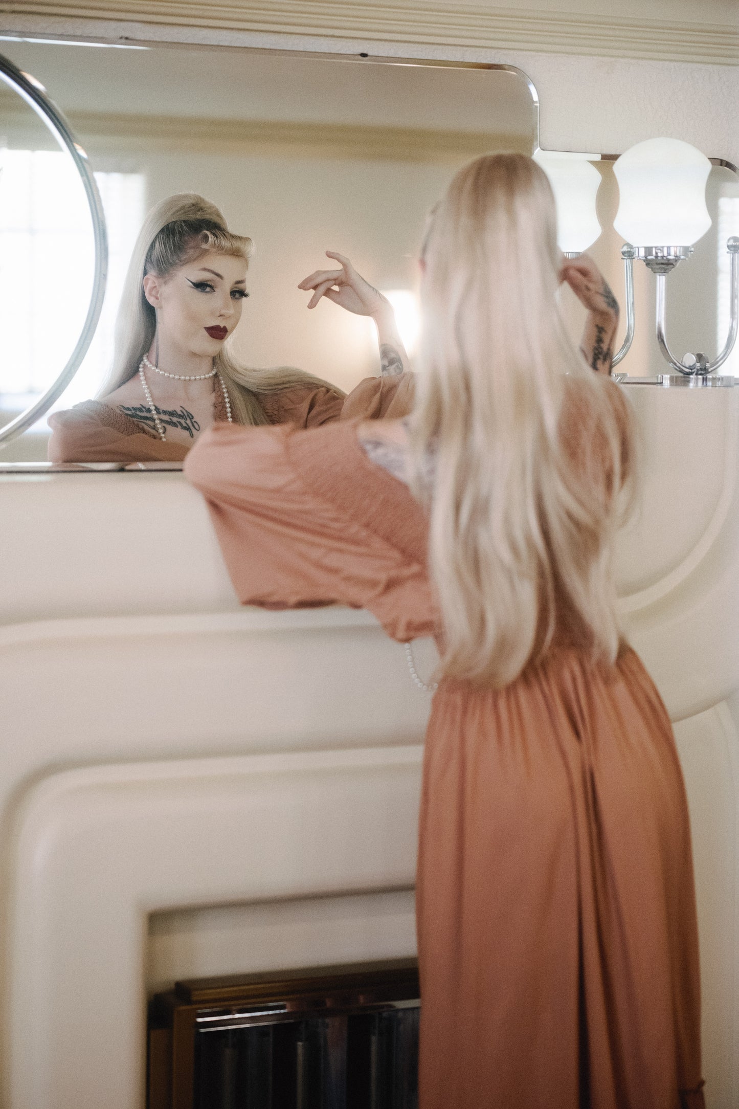 Winchester Dress in Peachy