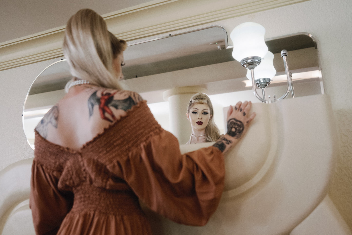 Winchester Dress in Peachy