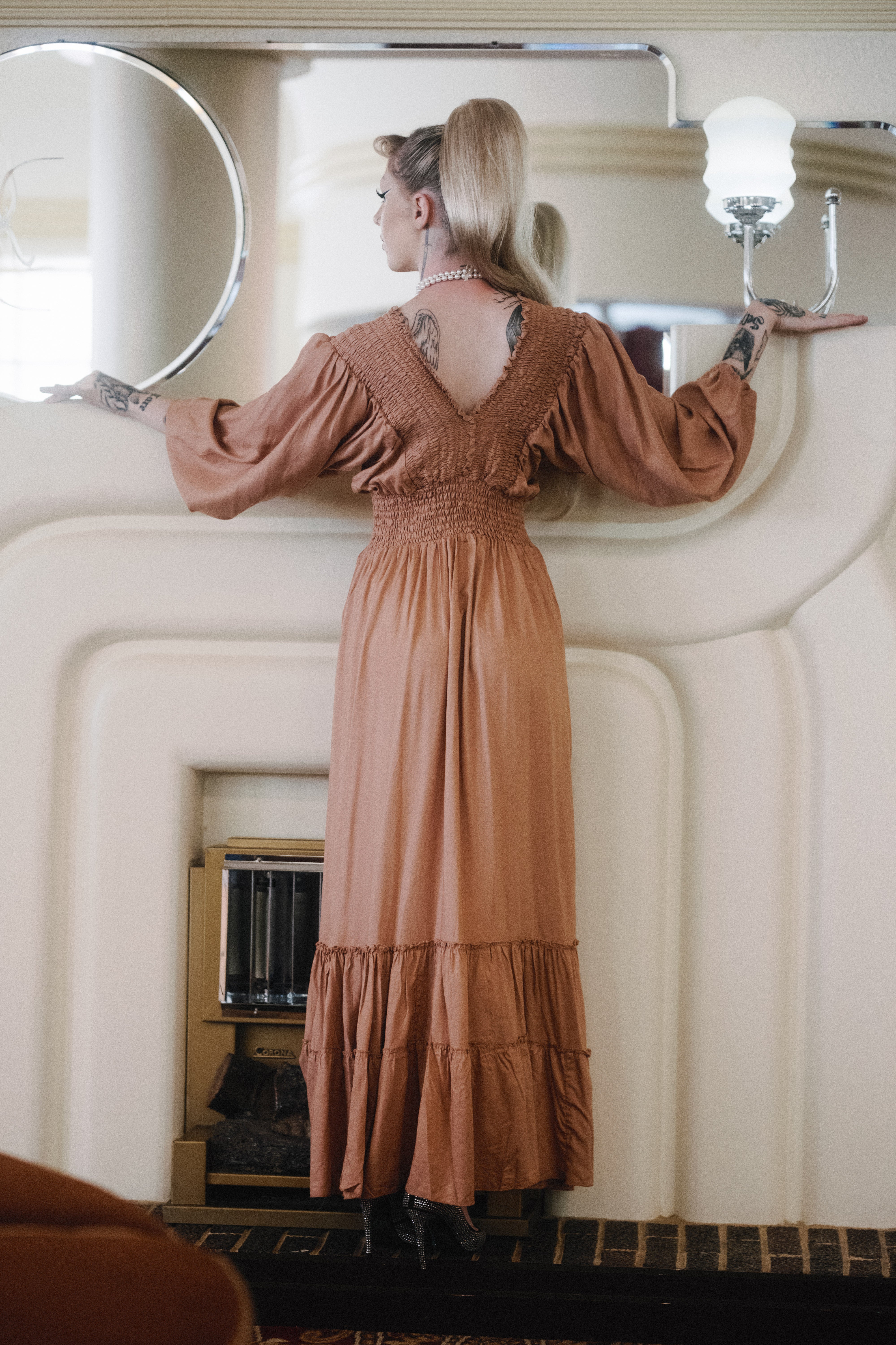 Winchester Dress in Peachy