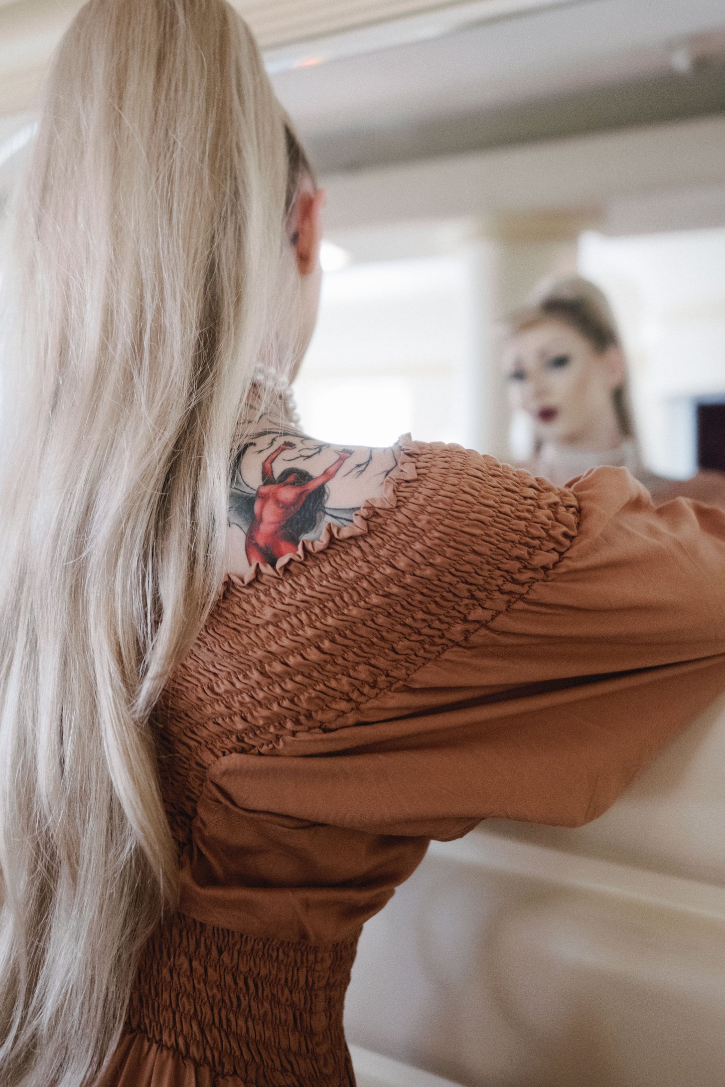 Winchester Dress in Peachy