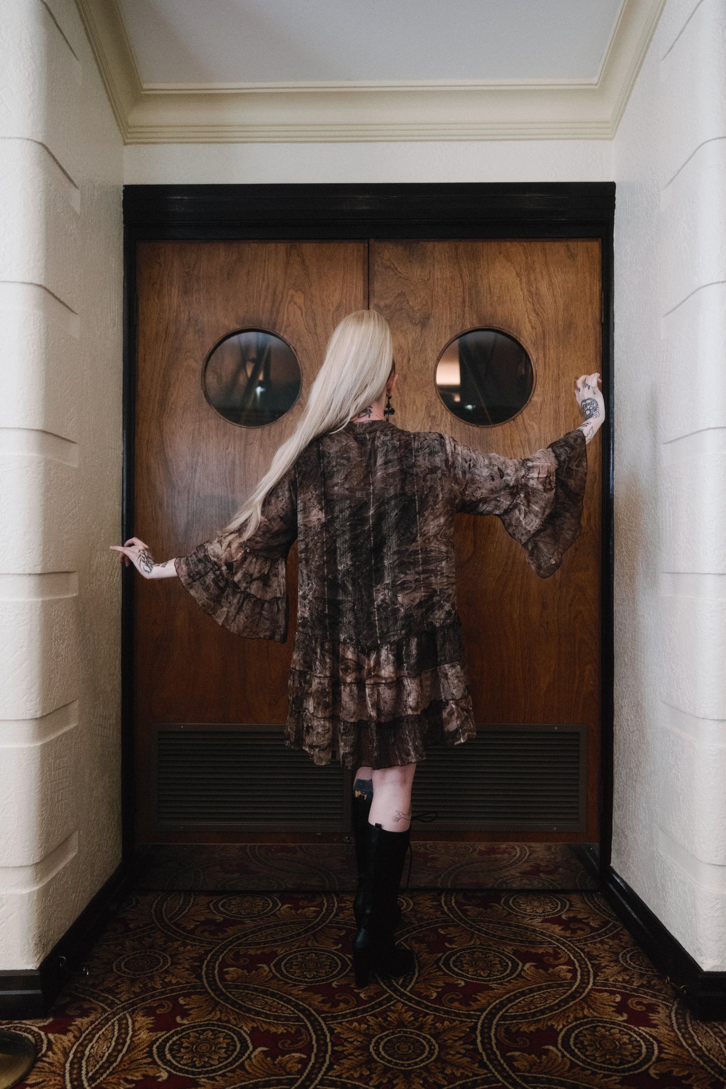 Labyrinth Dress in Ash