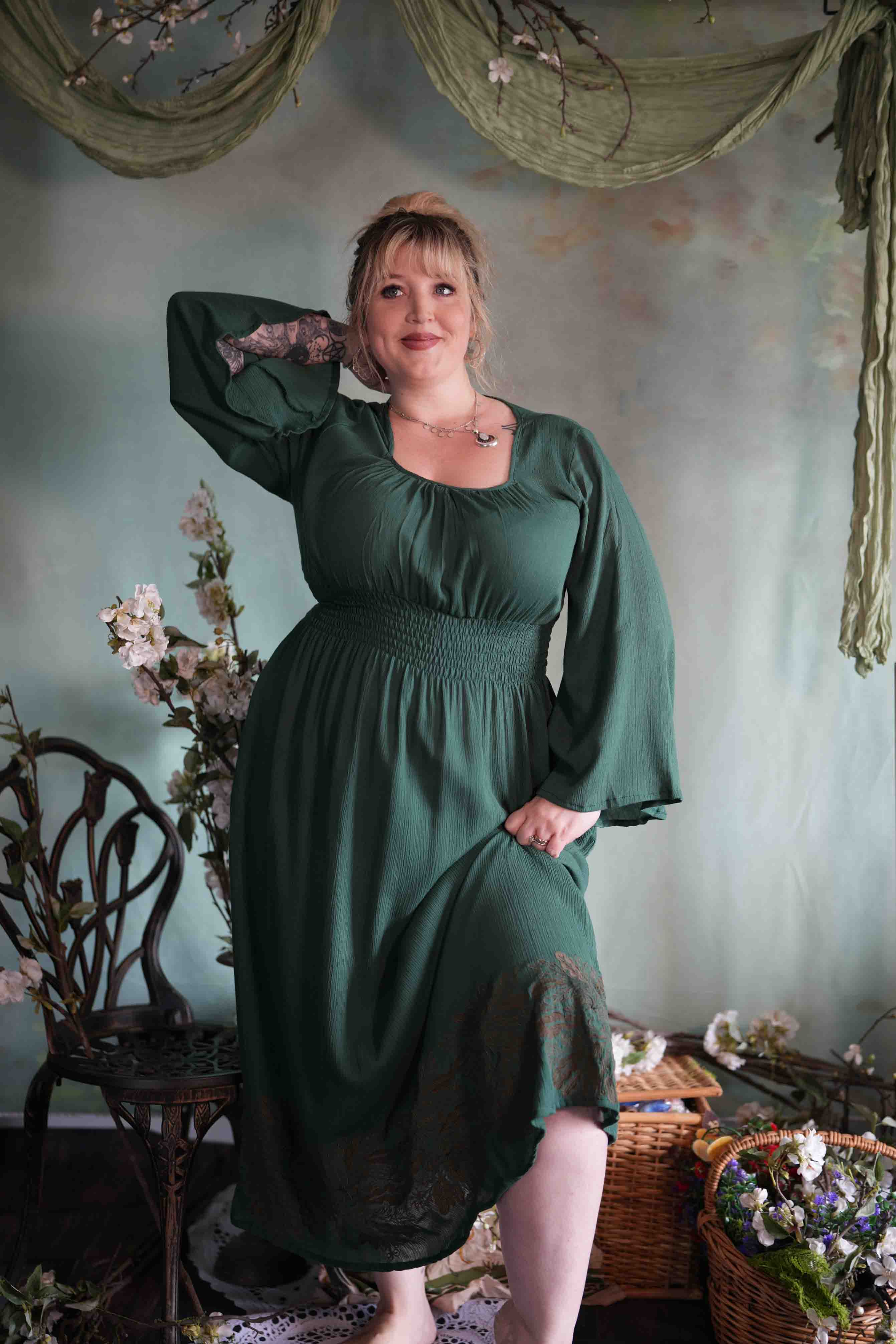 Secret Garden Dress in Green Jack