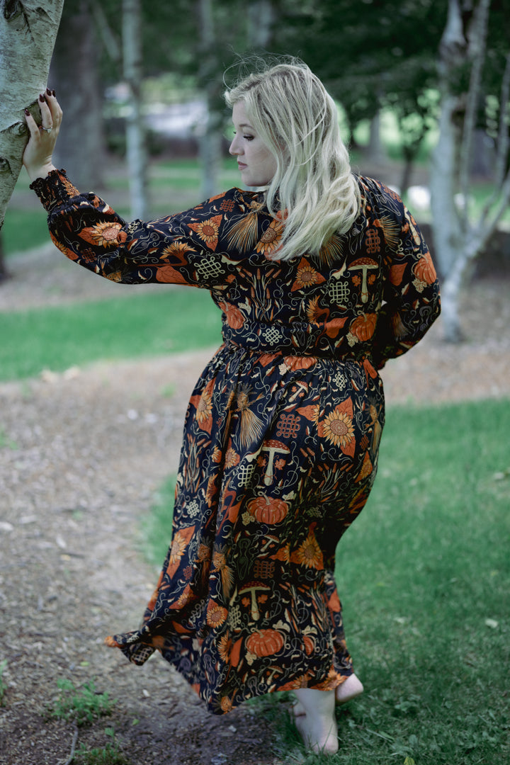 Barley Moon Dress in Samhain Back
