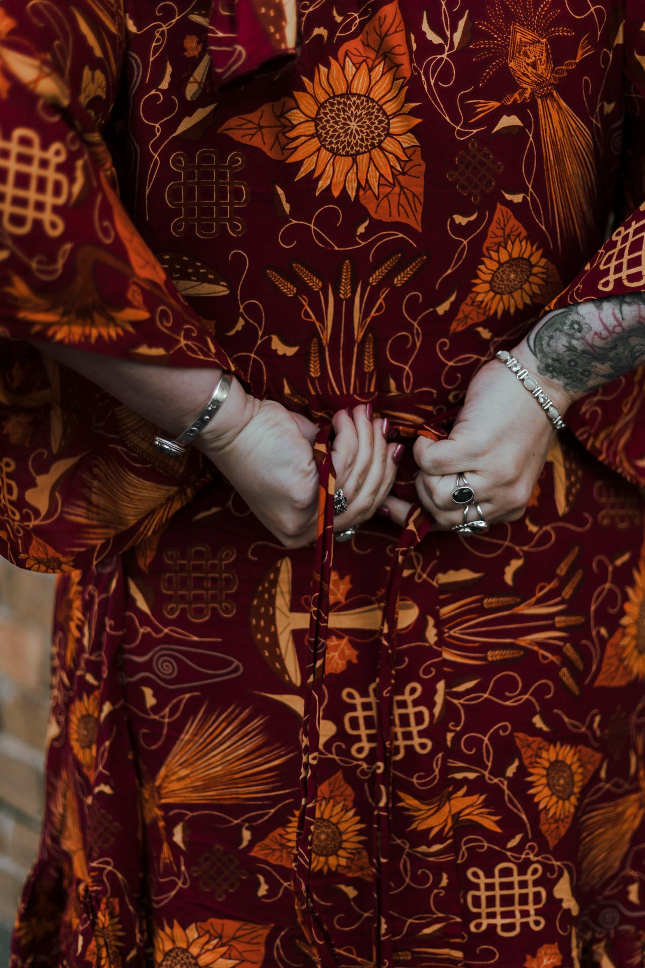 Shortie Wrap Dress in Mabon
