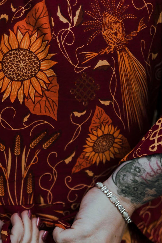 Shortie Wrap Dress in Mabon