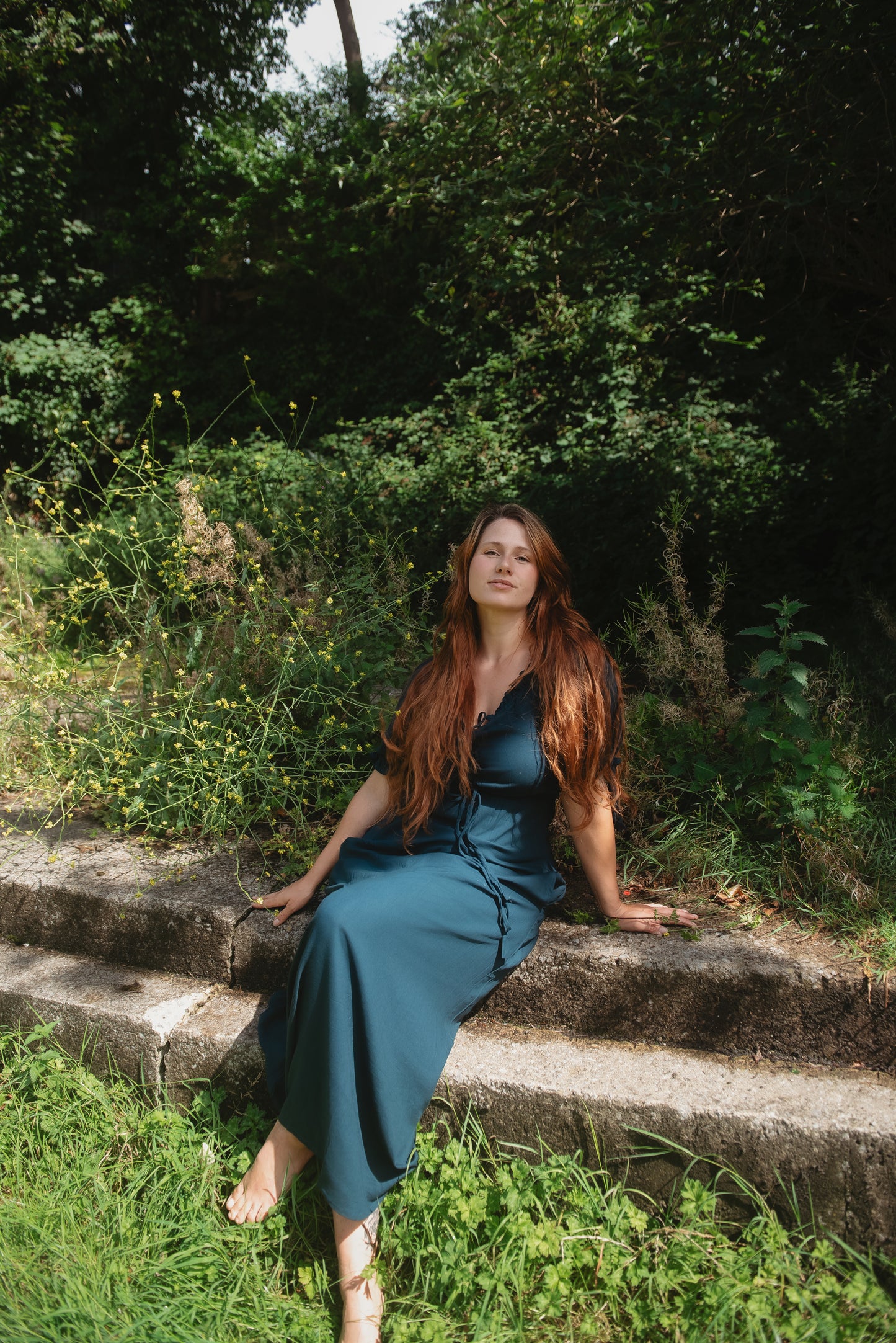 Selkie Dress in Sapphire