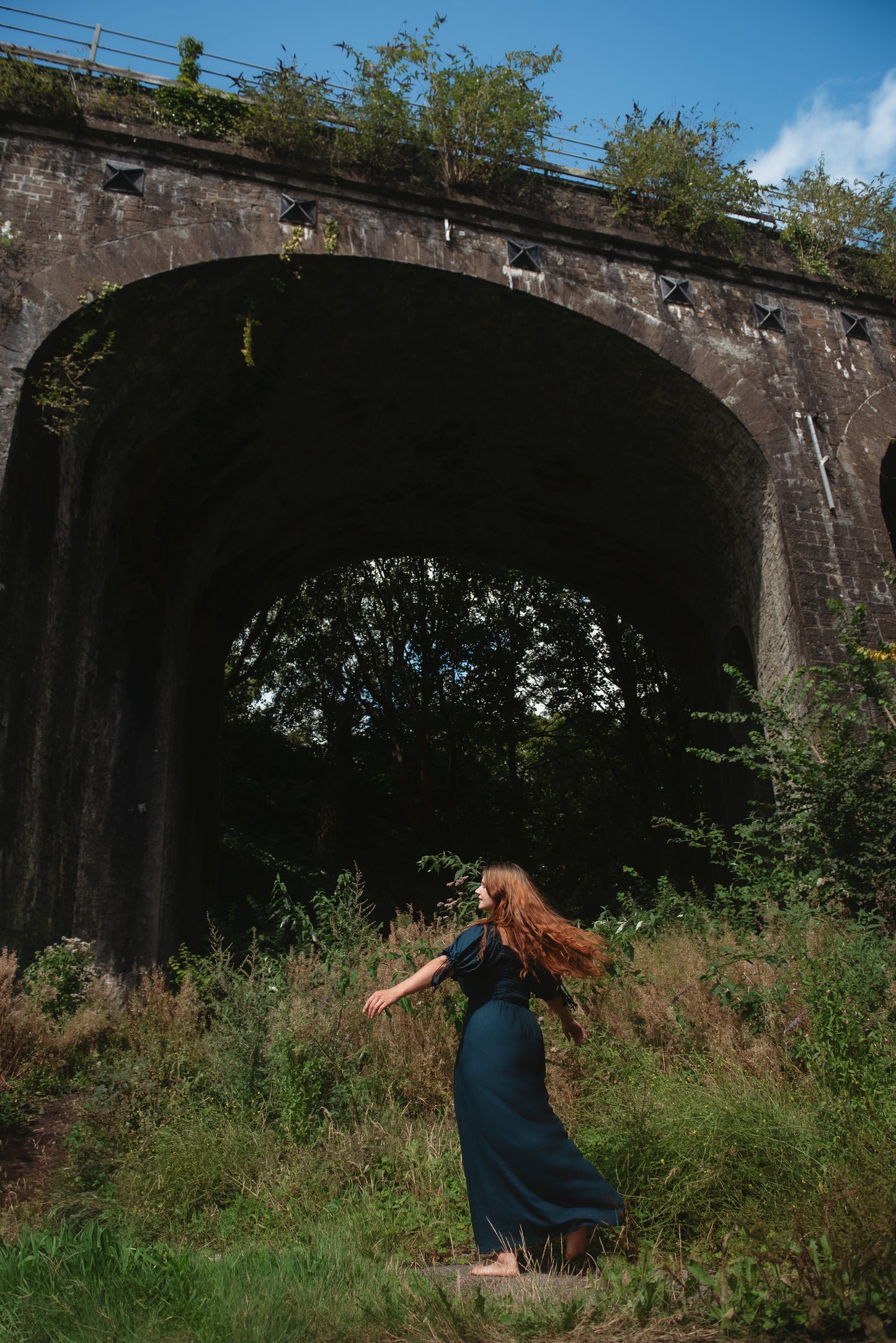 Selkie Dress in Sapphire