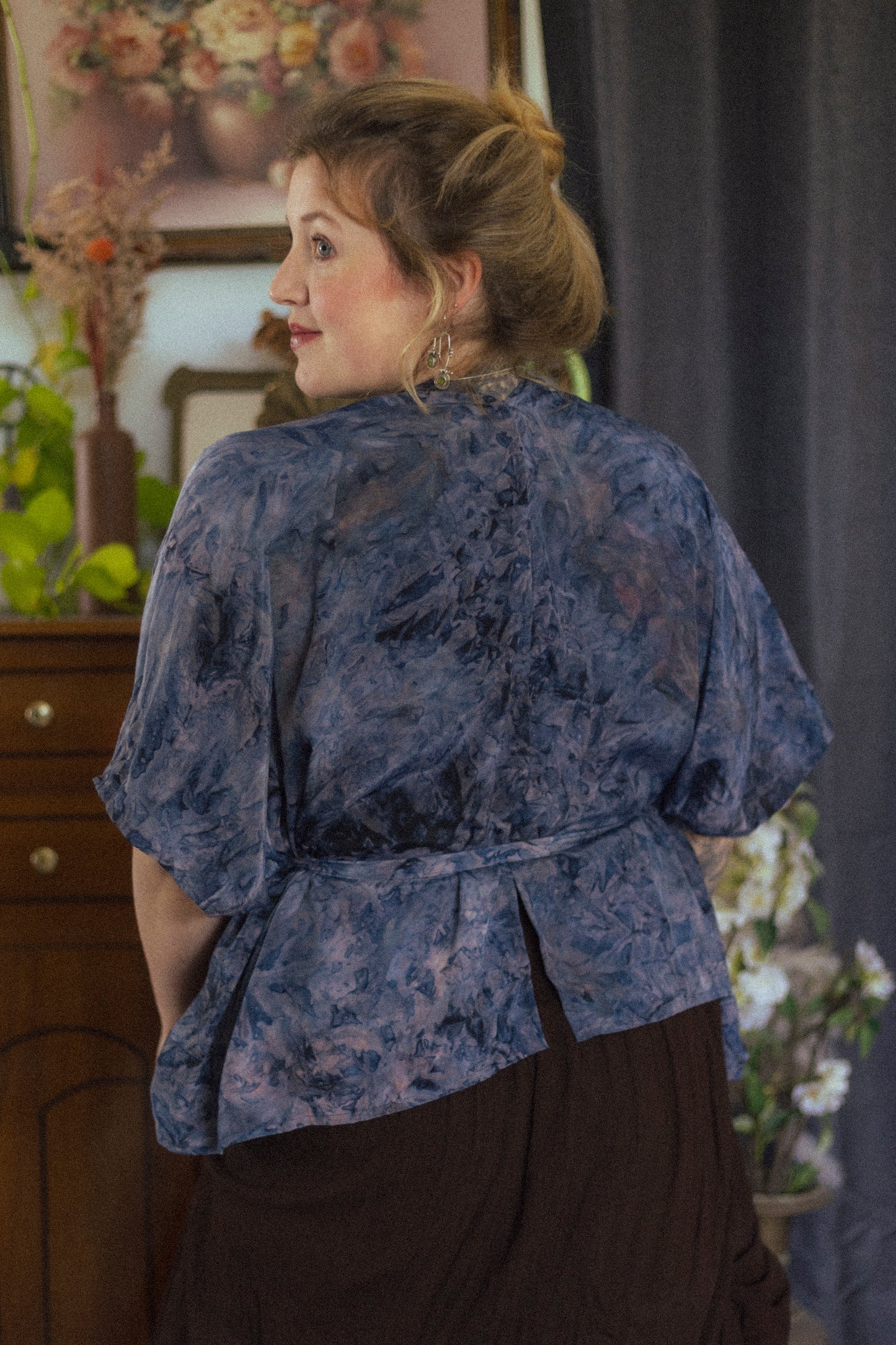 Indigo Drift Scarf Top