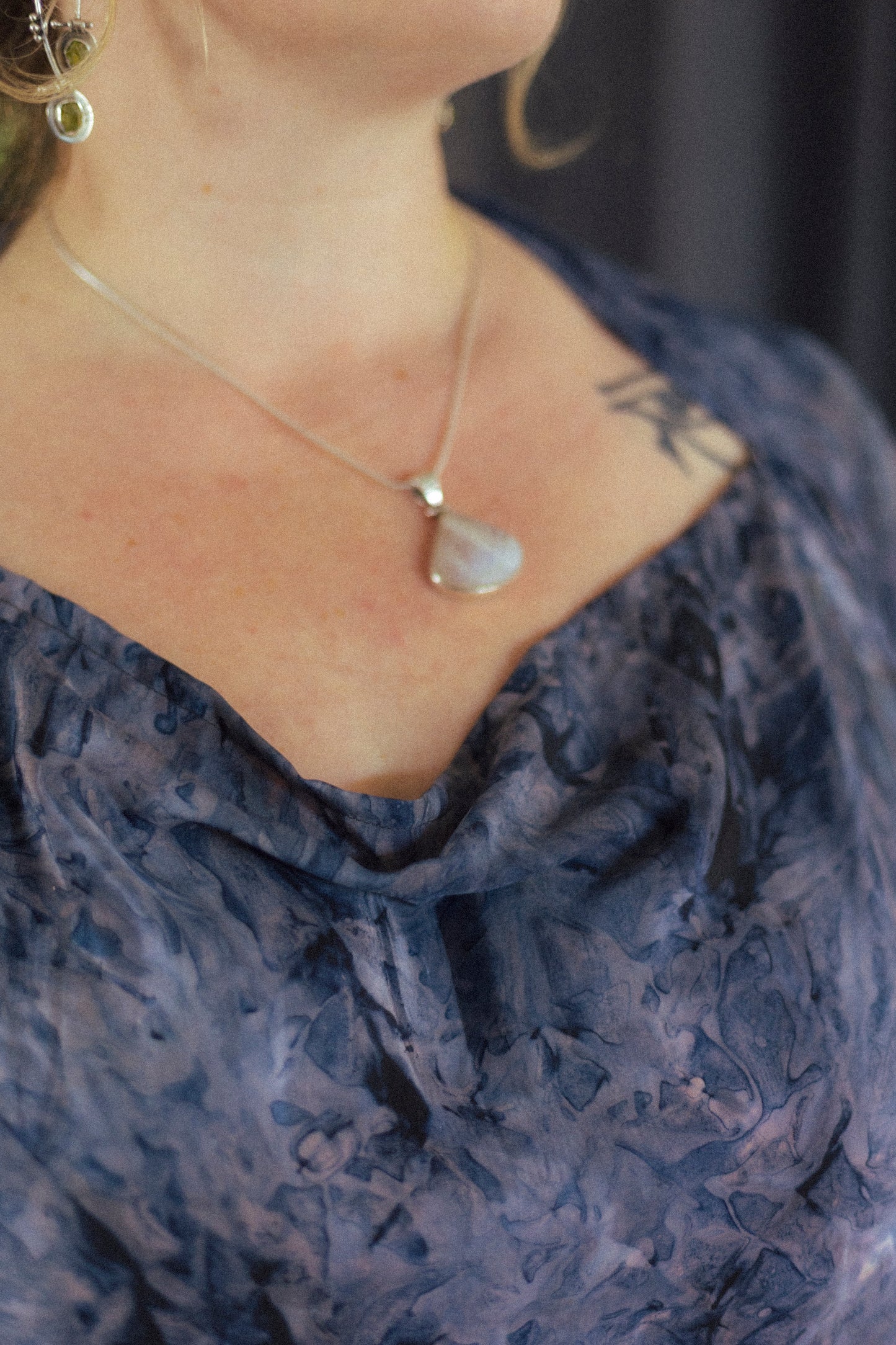 Indigo Drift Scarf Top