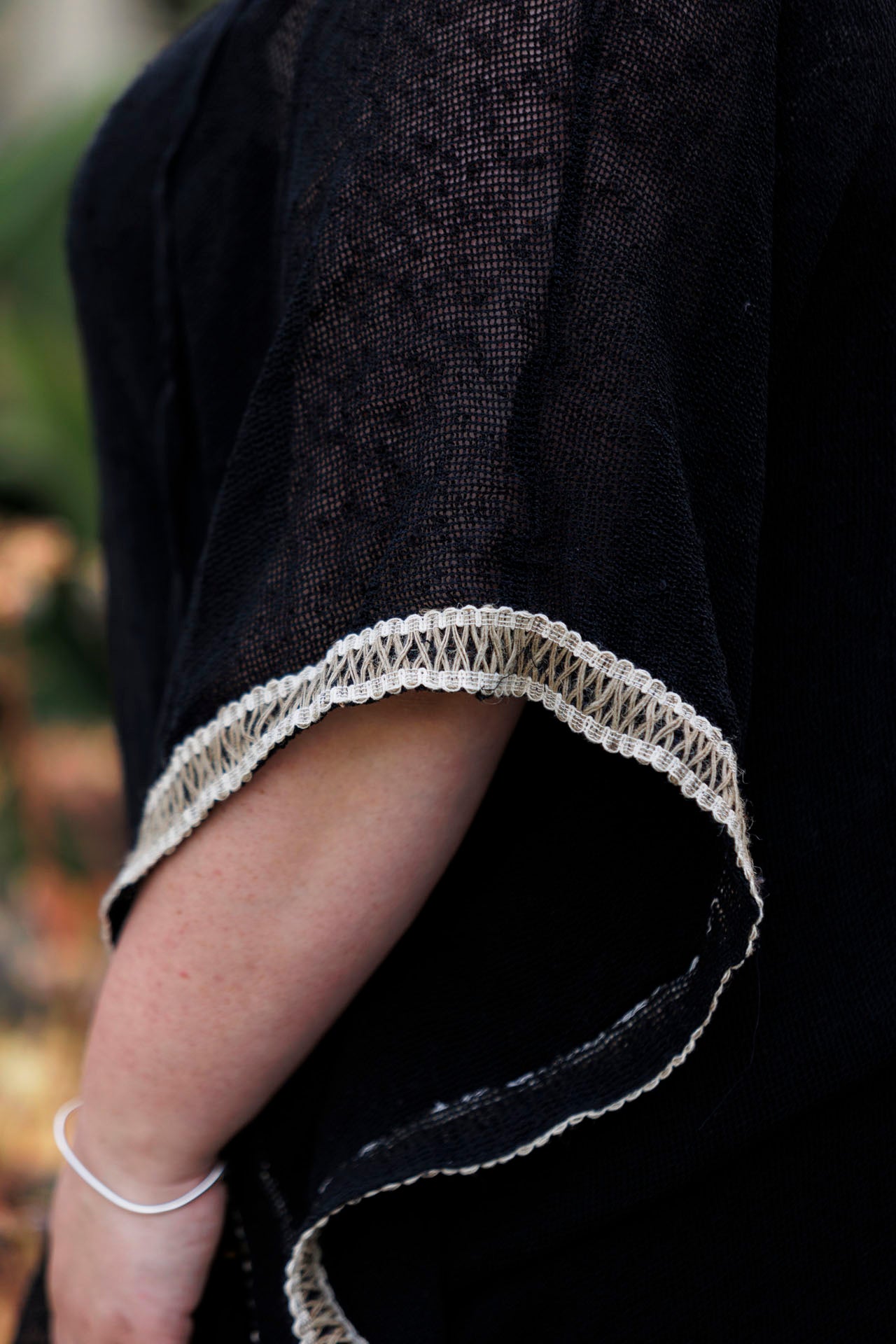 Natural Hooded Poncho