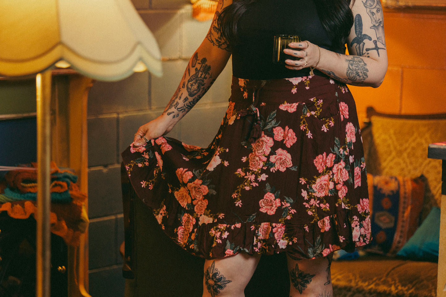 Rose Mini Skirt