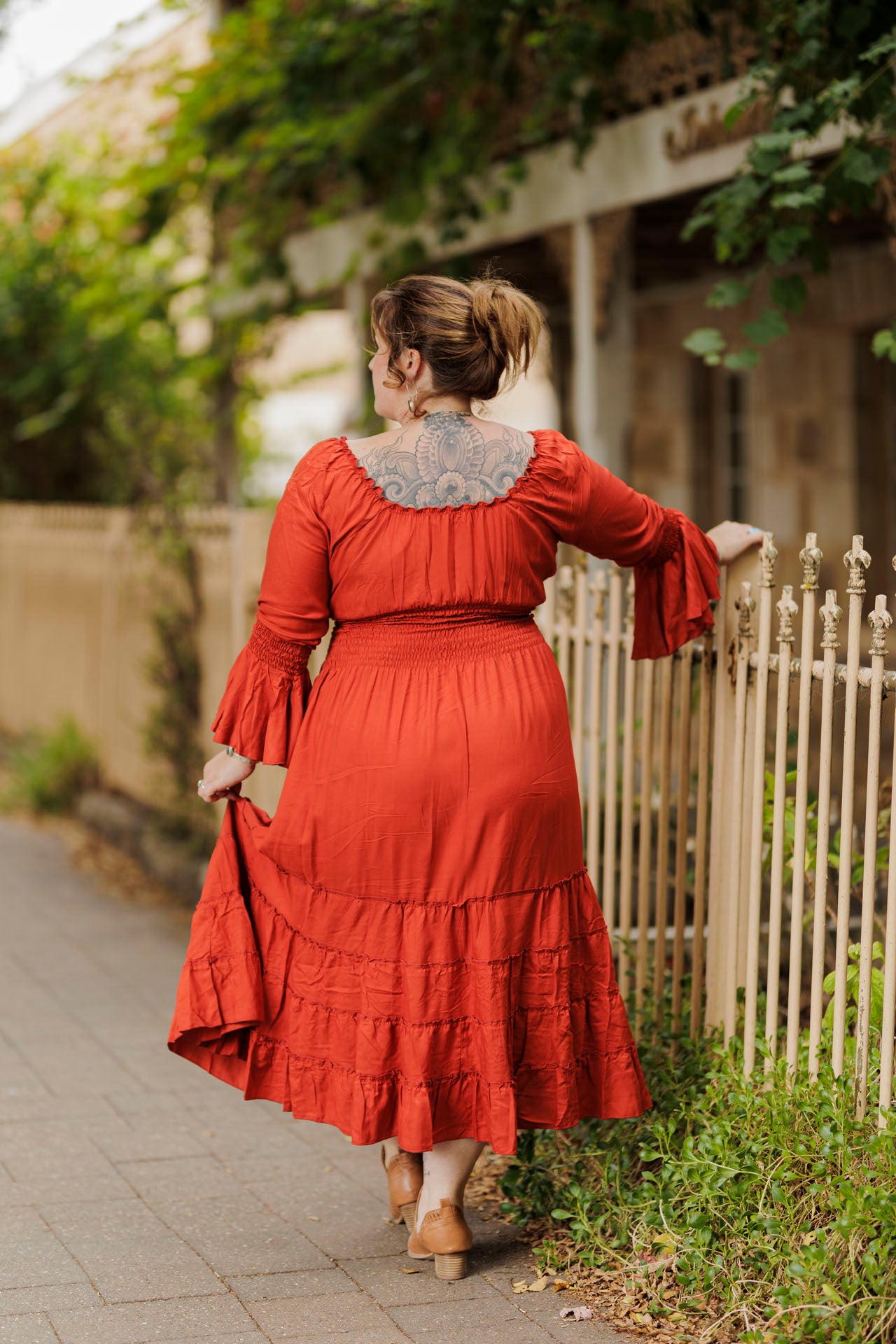 Wonderland Dress in Terracotta