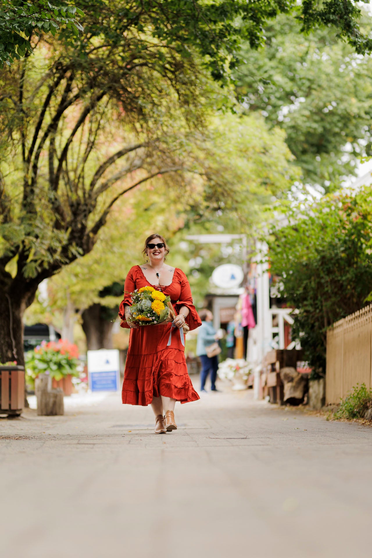 Wonderland Dress in Terracotta