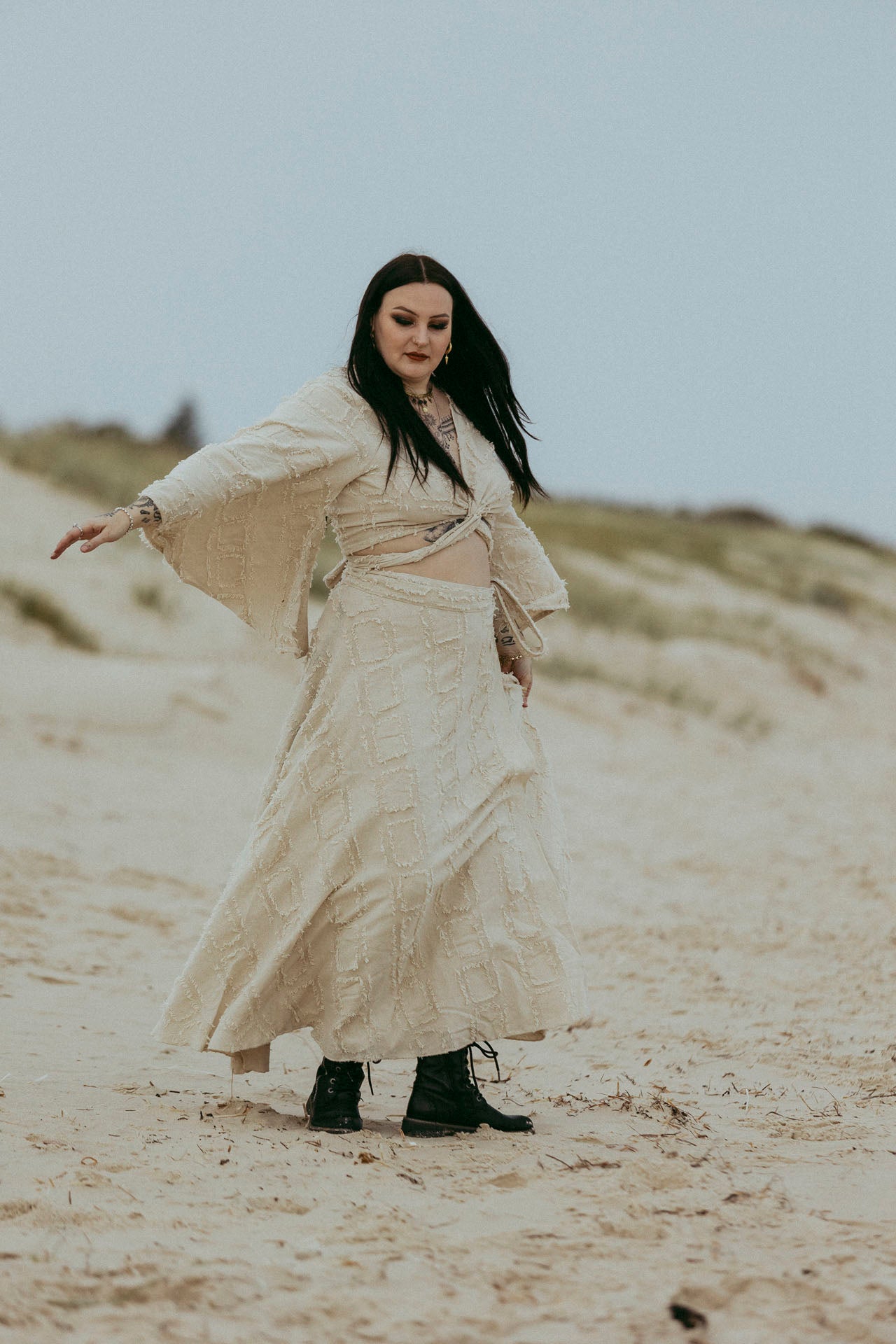 Tempest Wrap Skirt in Papyrus