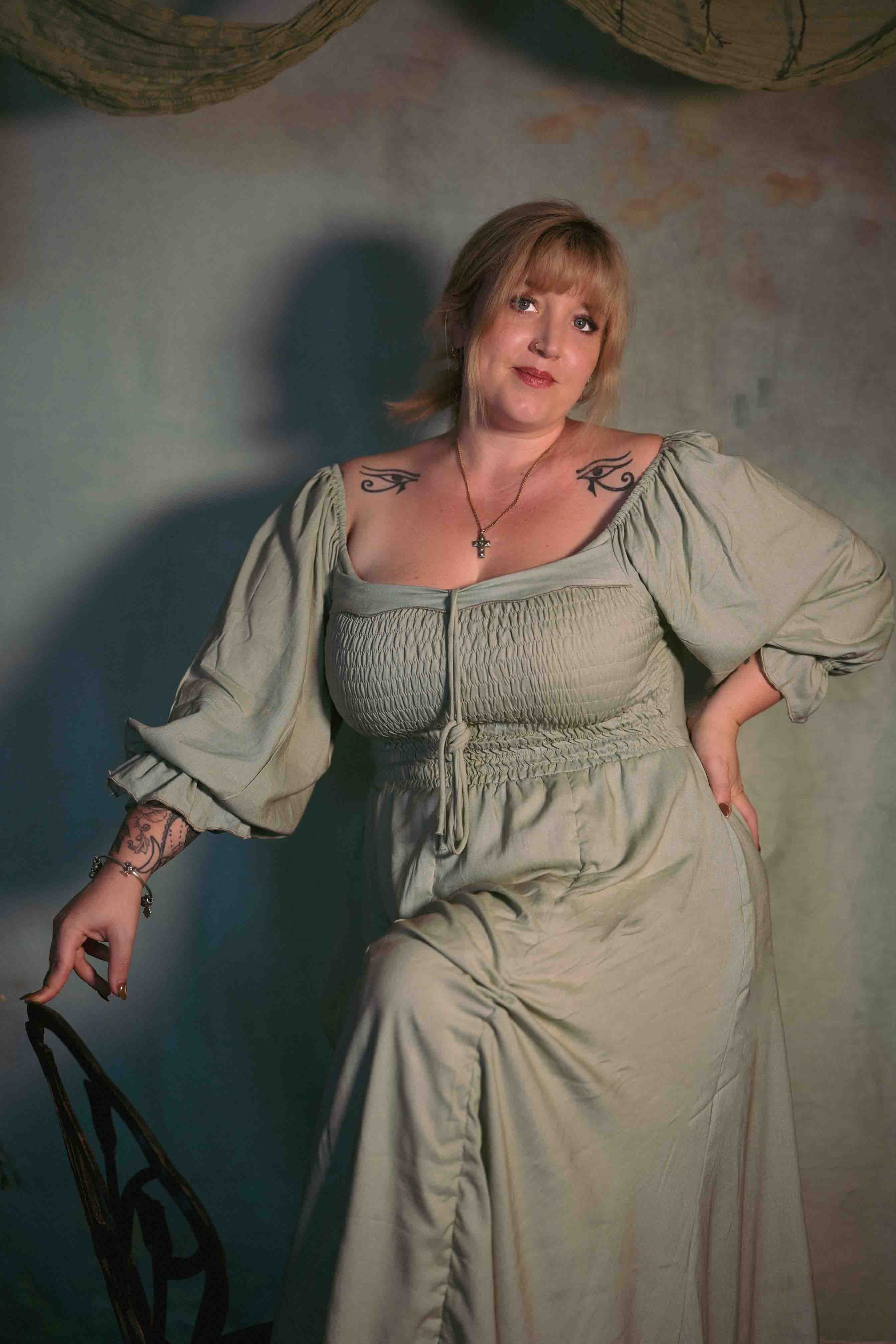 Hedgerow Dress in Sage