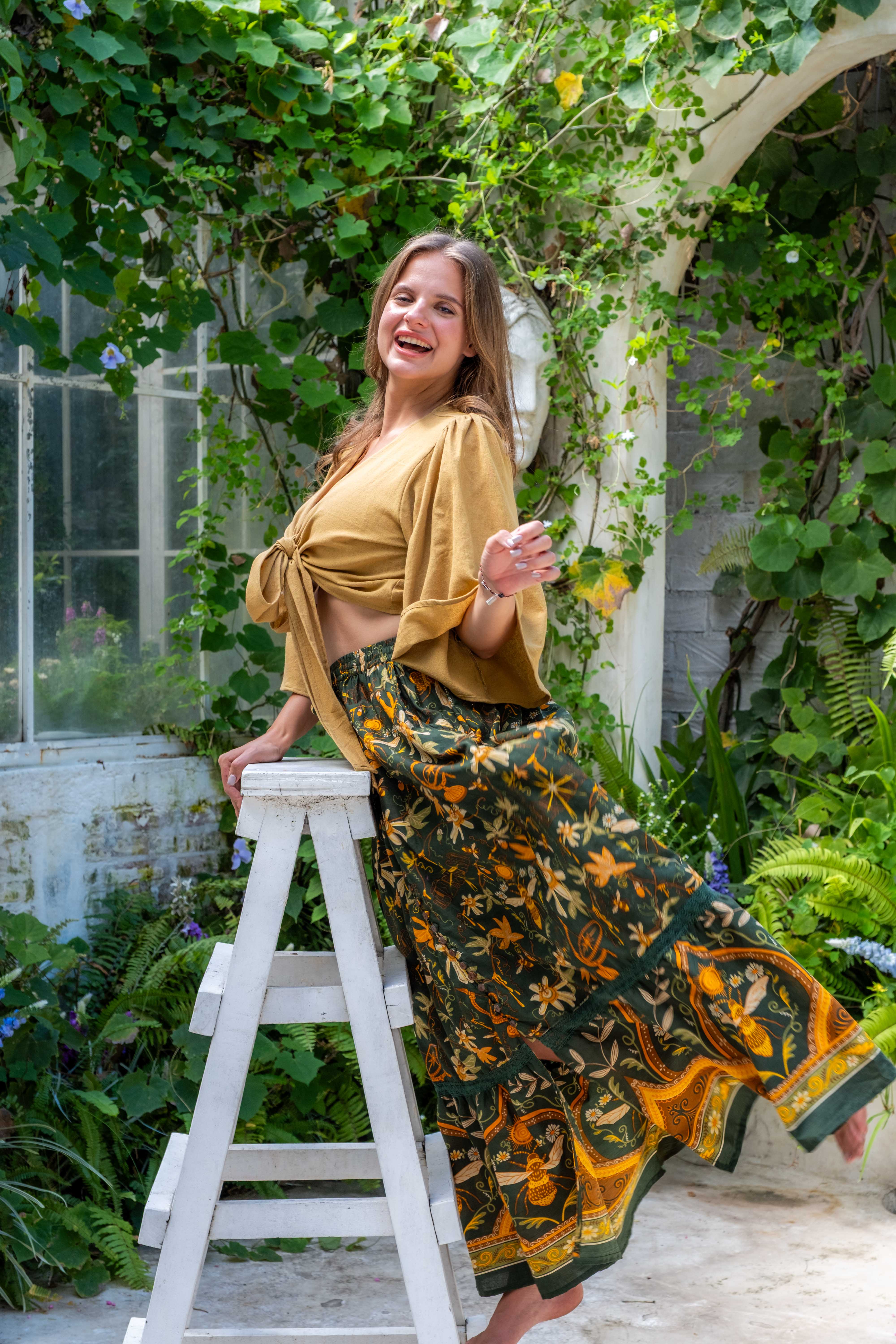 Golden Years Skirt in Bloom