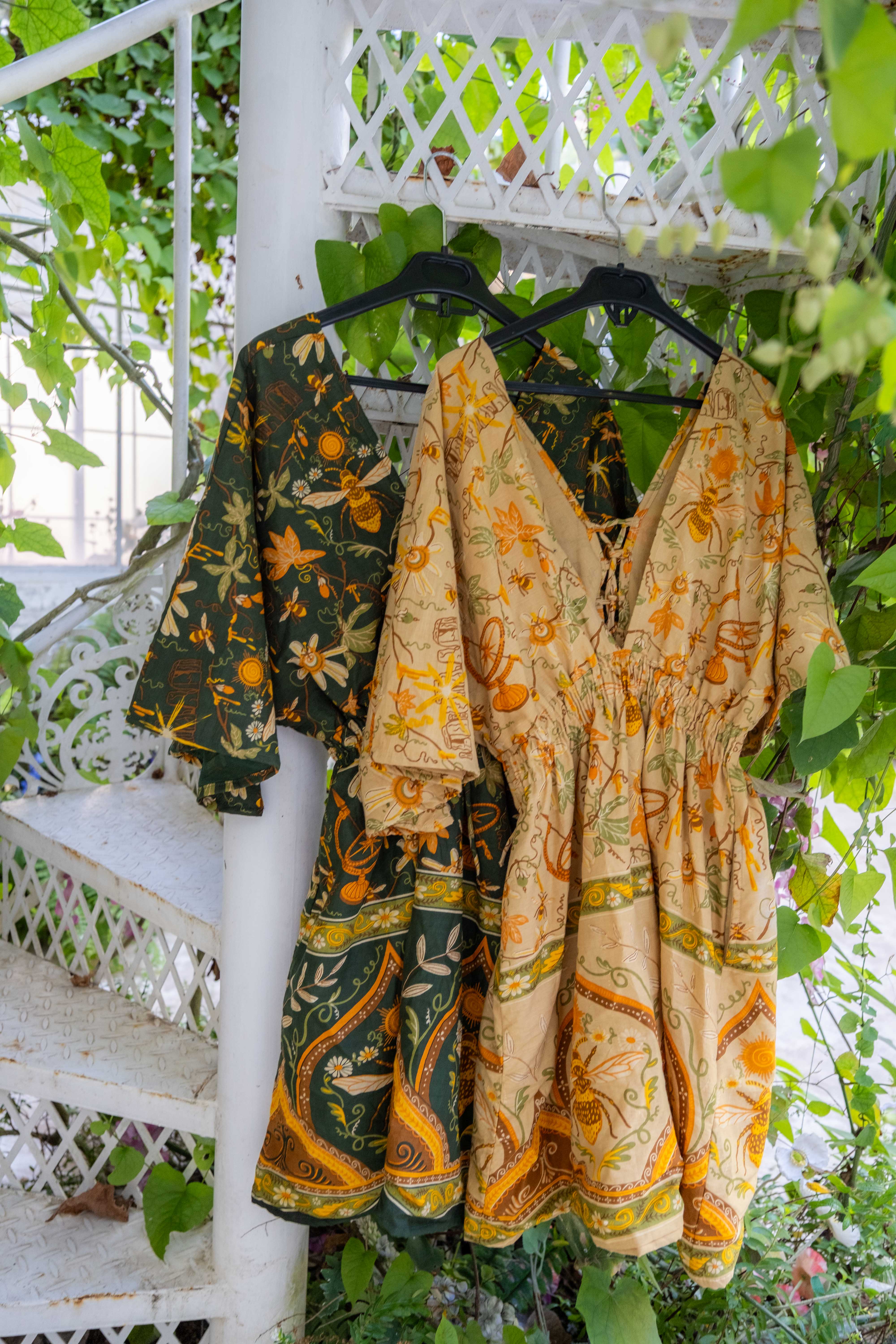 Ivy Kaftan Shortie Dress in Bloom