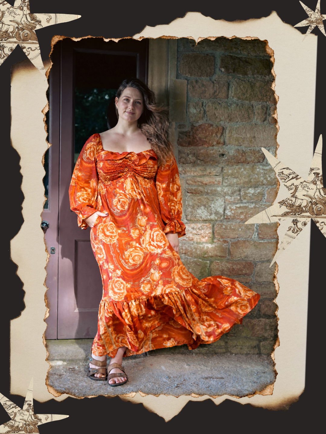 Cottage Dress in Smoked Amber