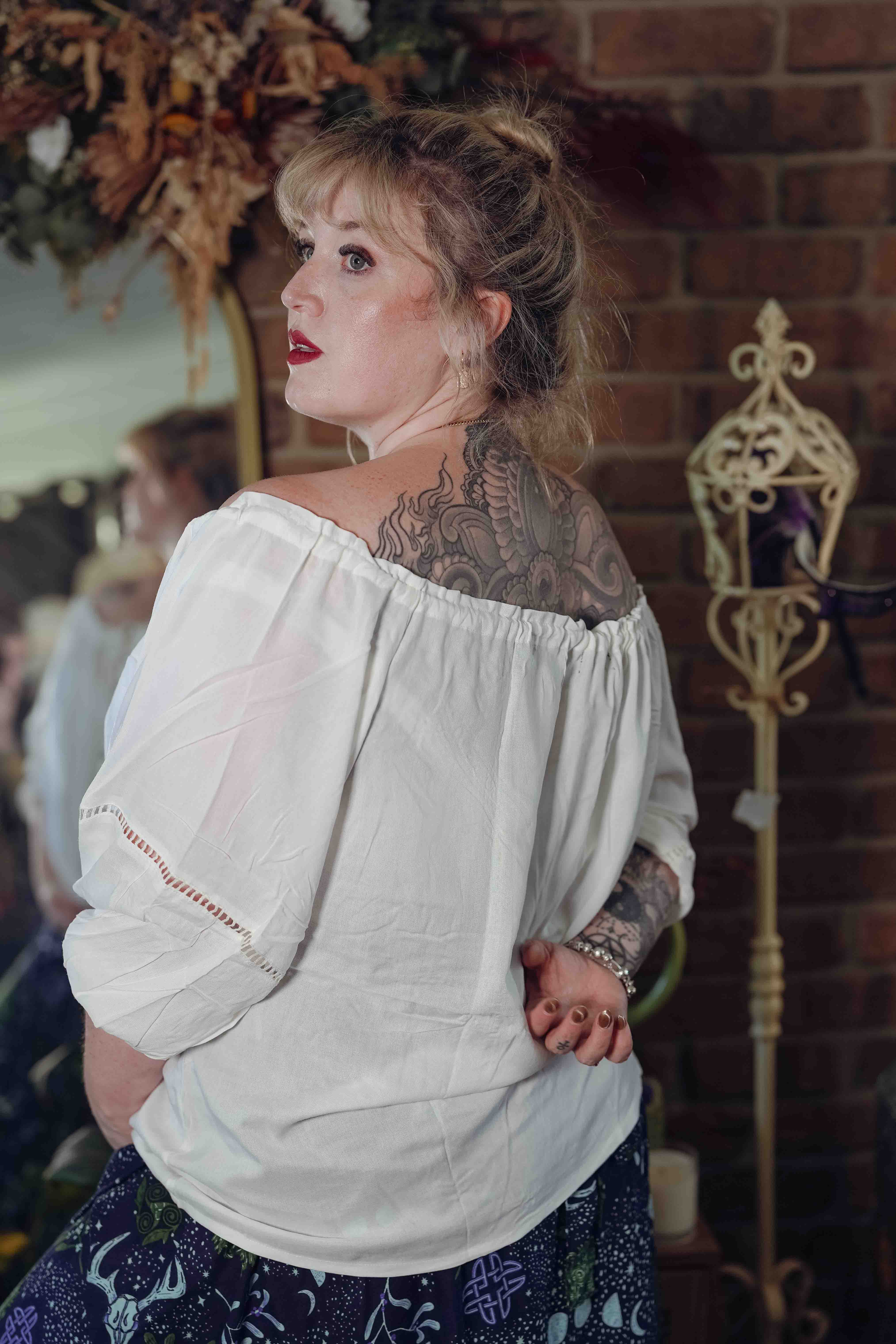 Maiden Blouse Black/White