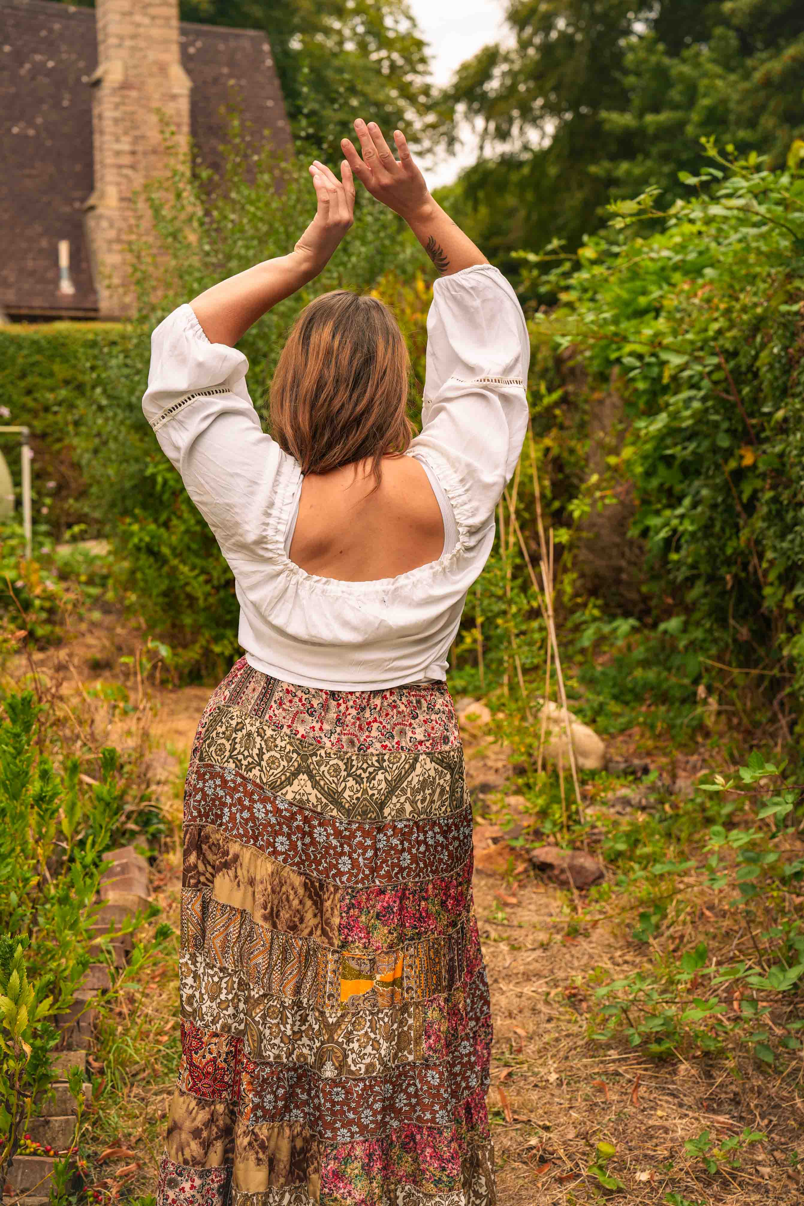 Falling Leaves Patchwork Skirt