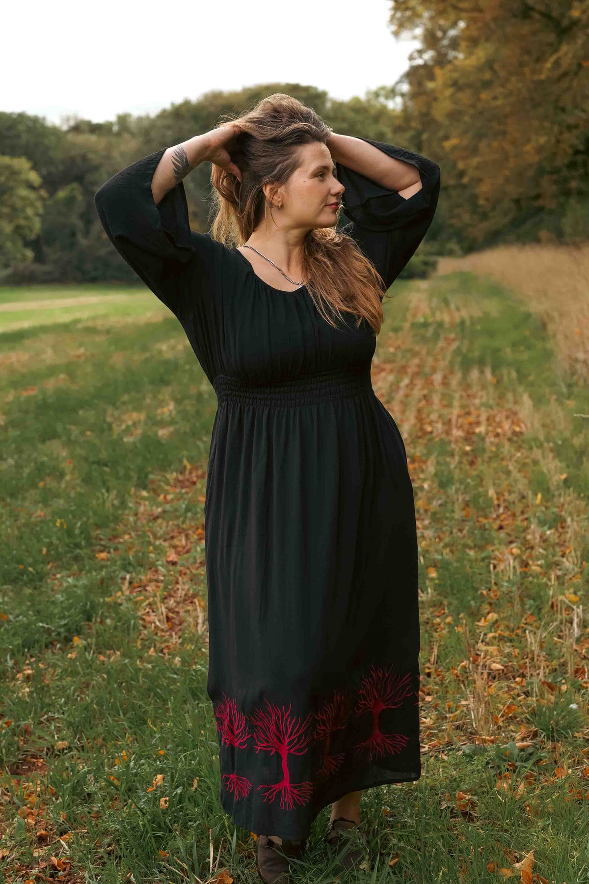 Secret Garden Dress in Blood Oak