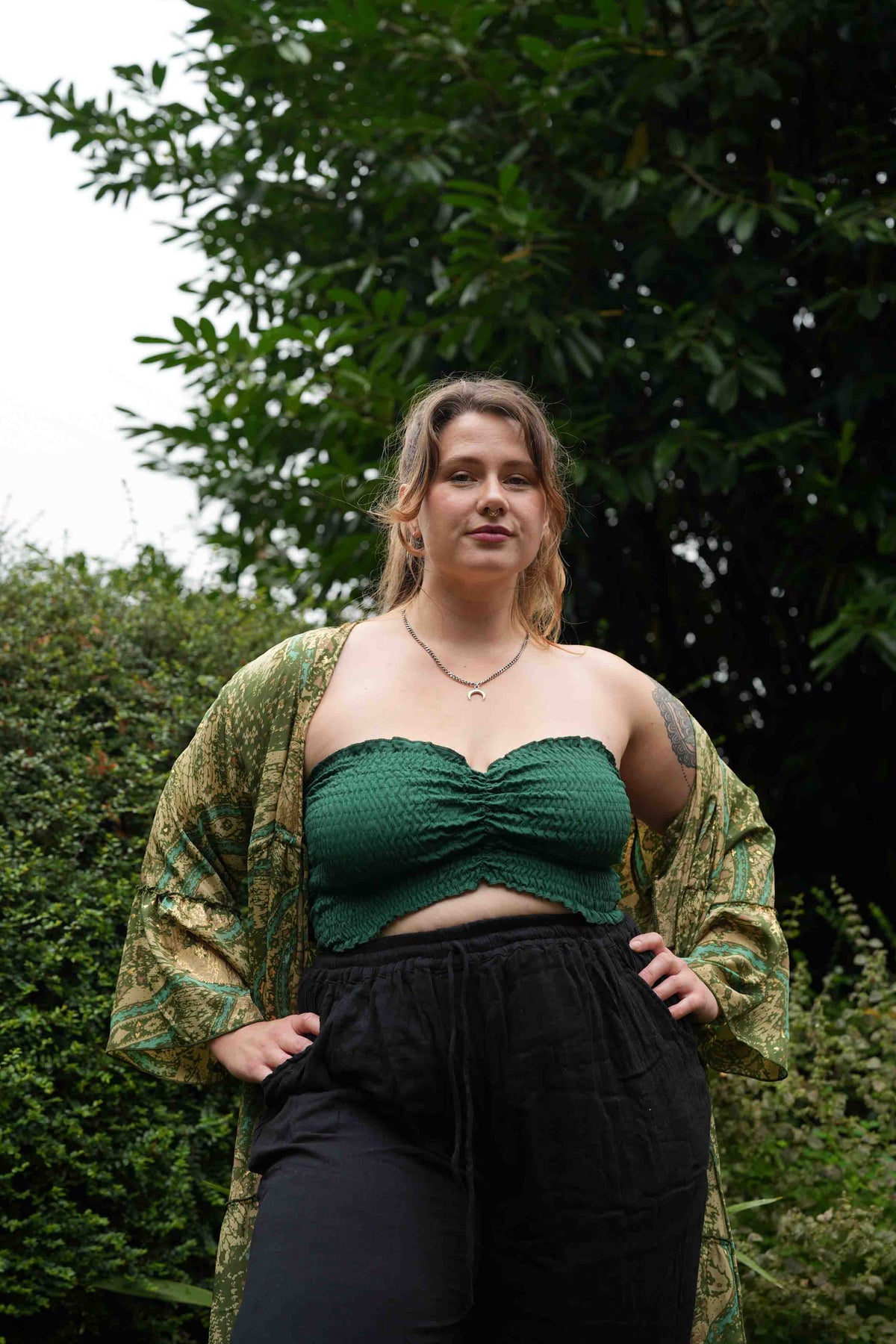 Little Petal Top in Green