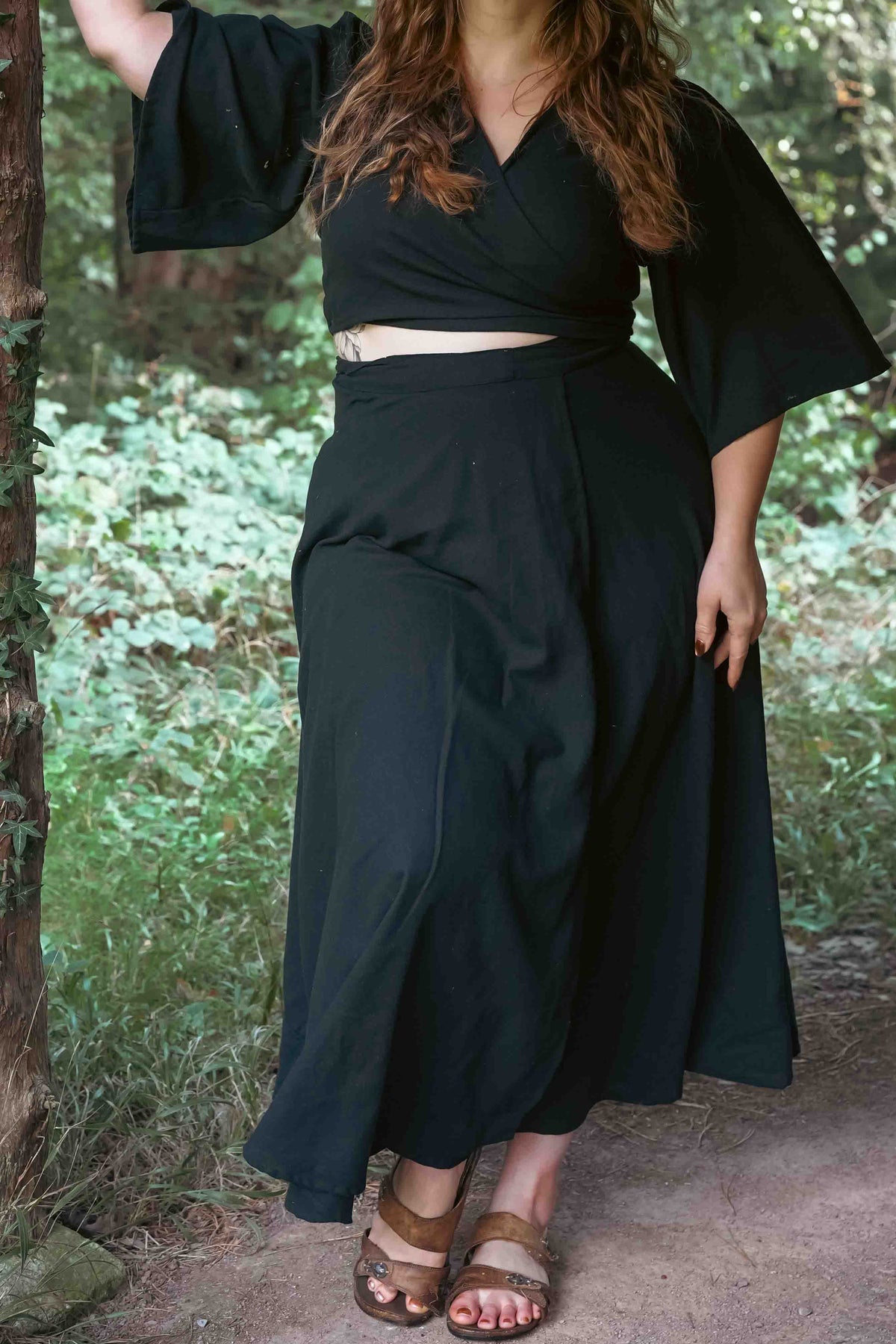 Black Hemp Cotton Wrap Set