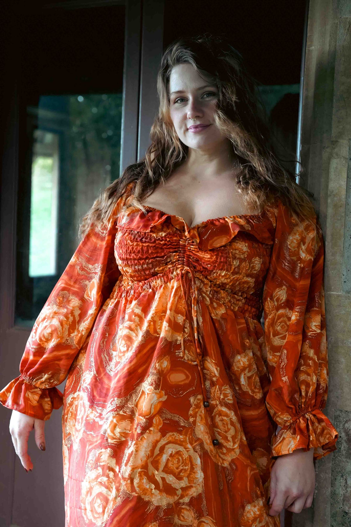 Cottage Dress in Smoked Amber