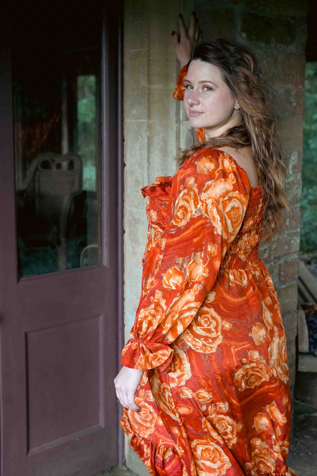 Cottage Dress in Smoked Amber