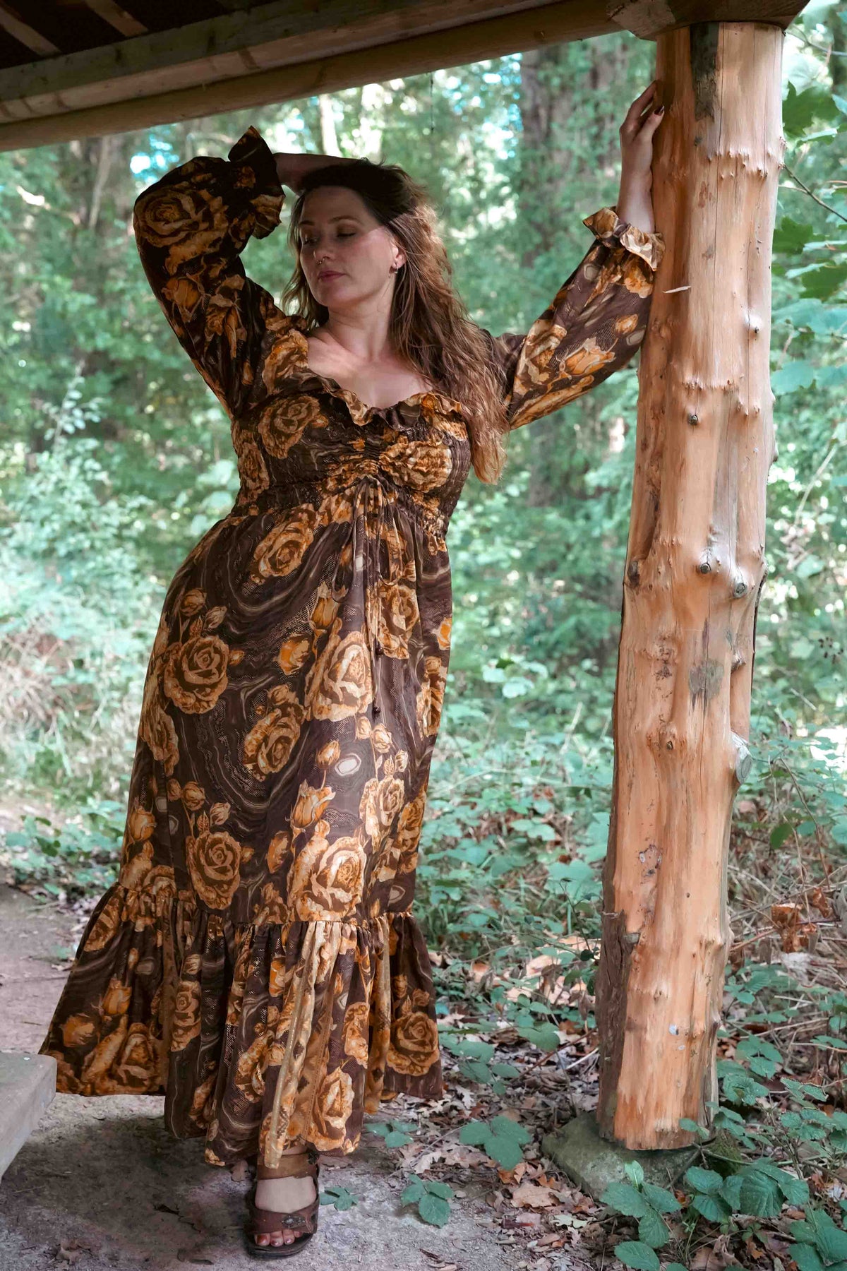 Cottage Dress in Golden Elixir