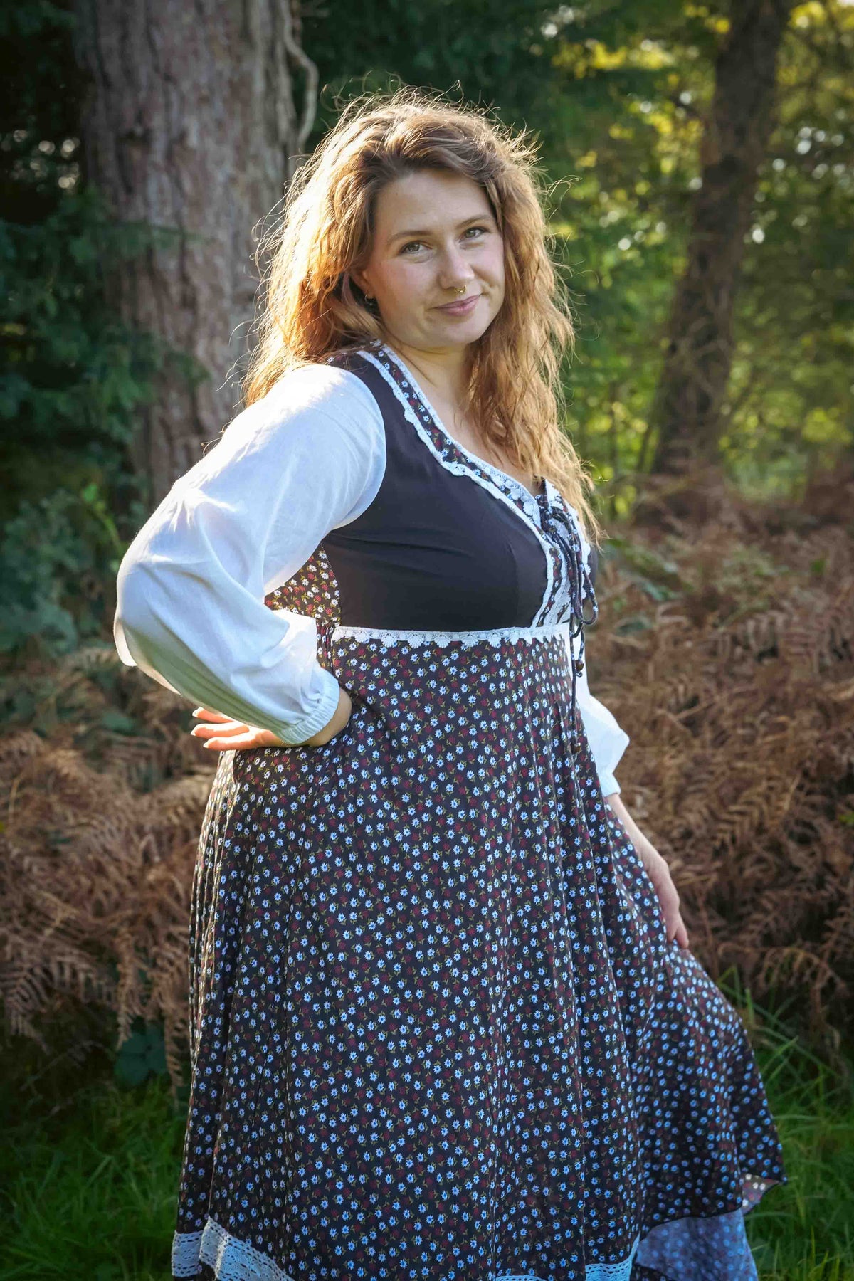 Homestead Dress in Briar Rose