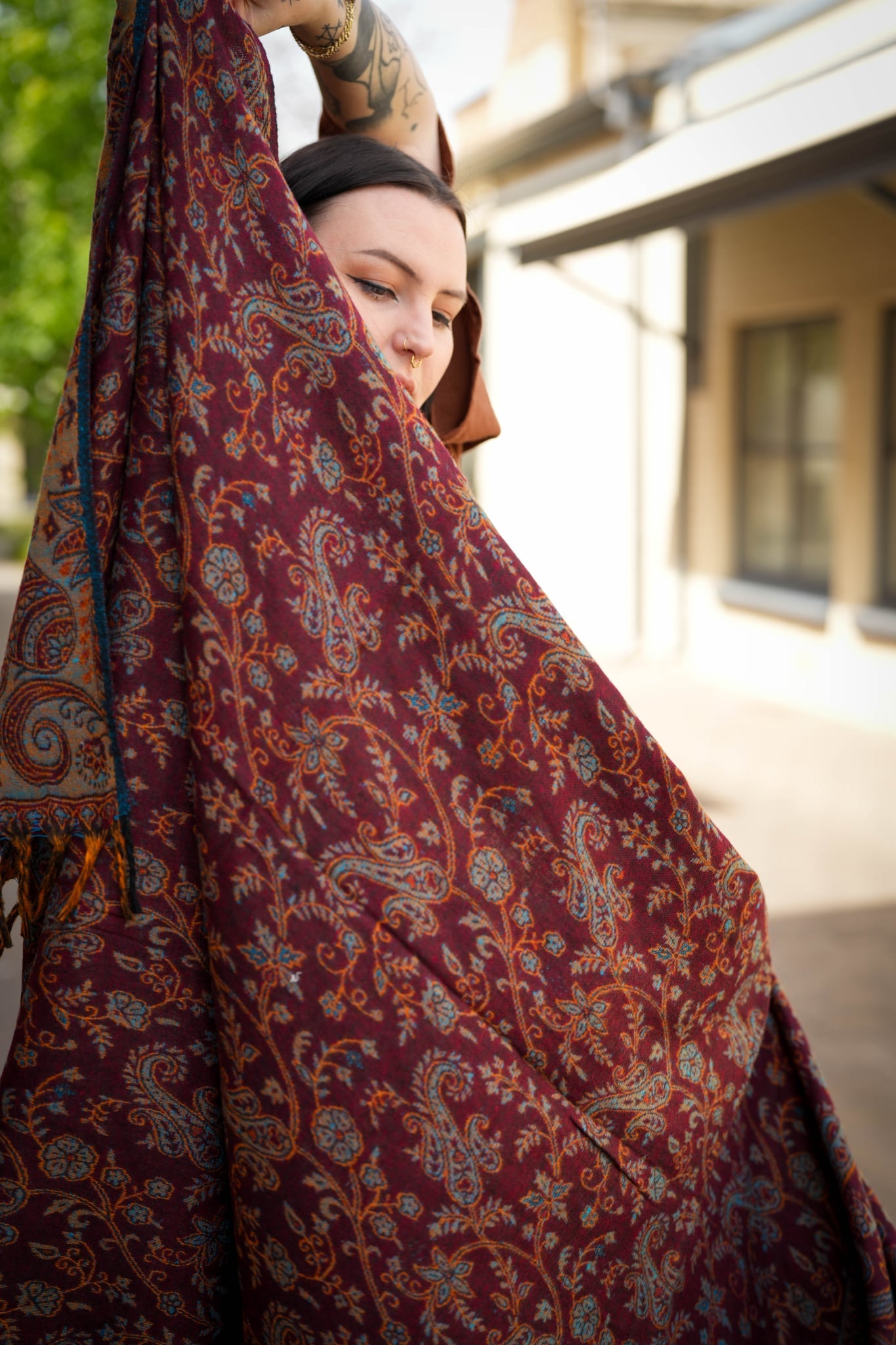 Sandalwood Pashmina Shawl