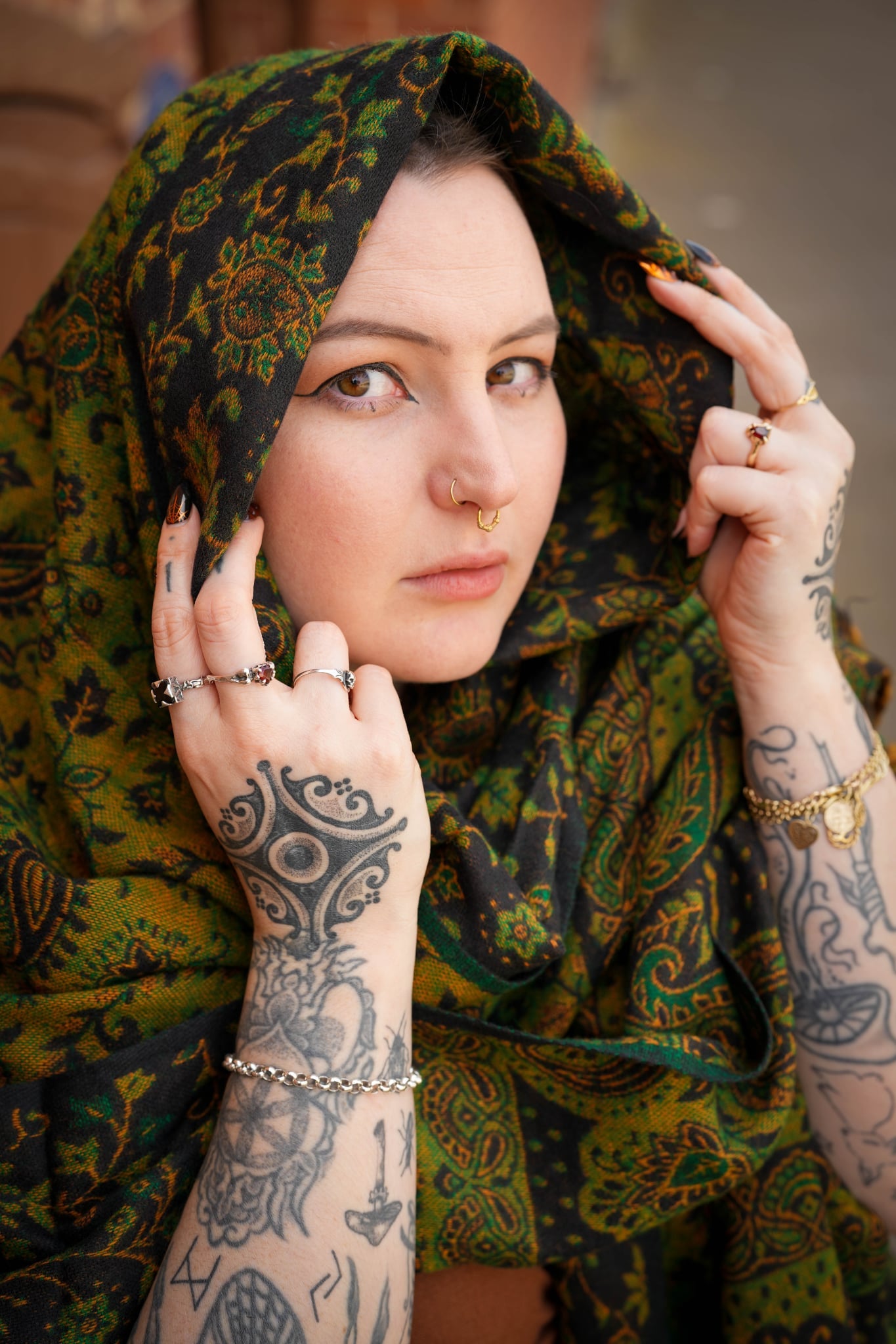 Cedarwood Pashmina Shawl