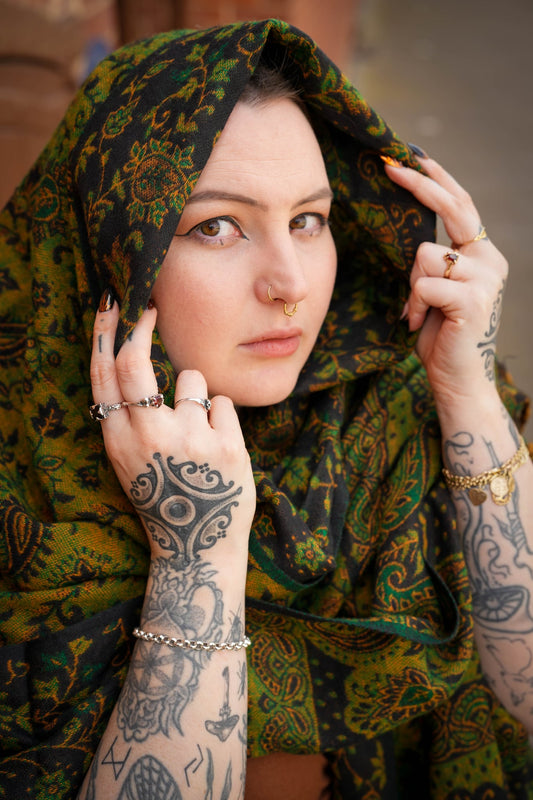 Cedarwood Pashmina Shawl