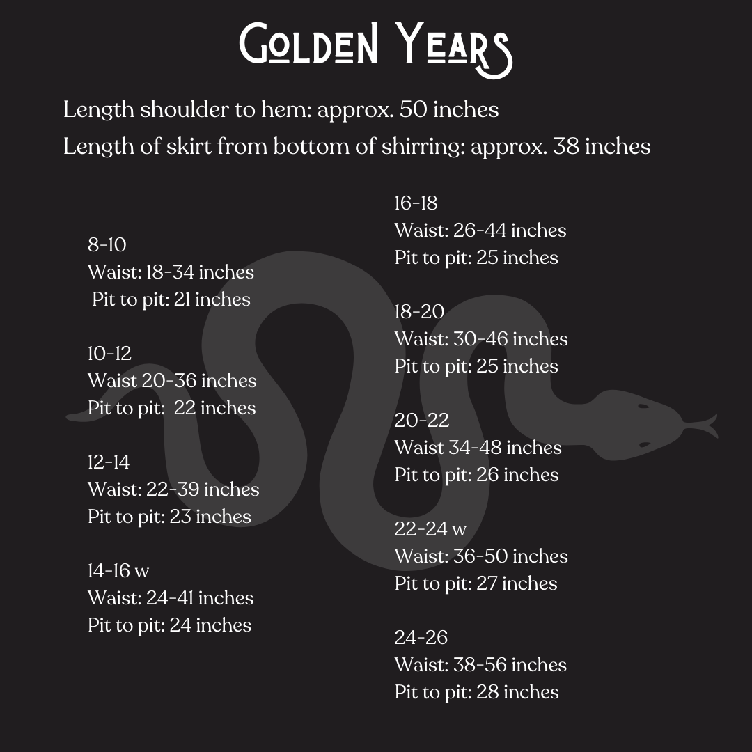 Golden Years Dress in Mabon
