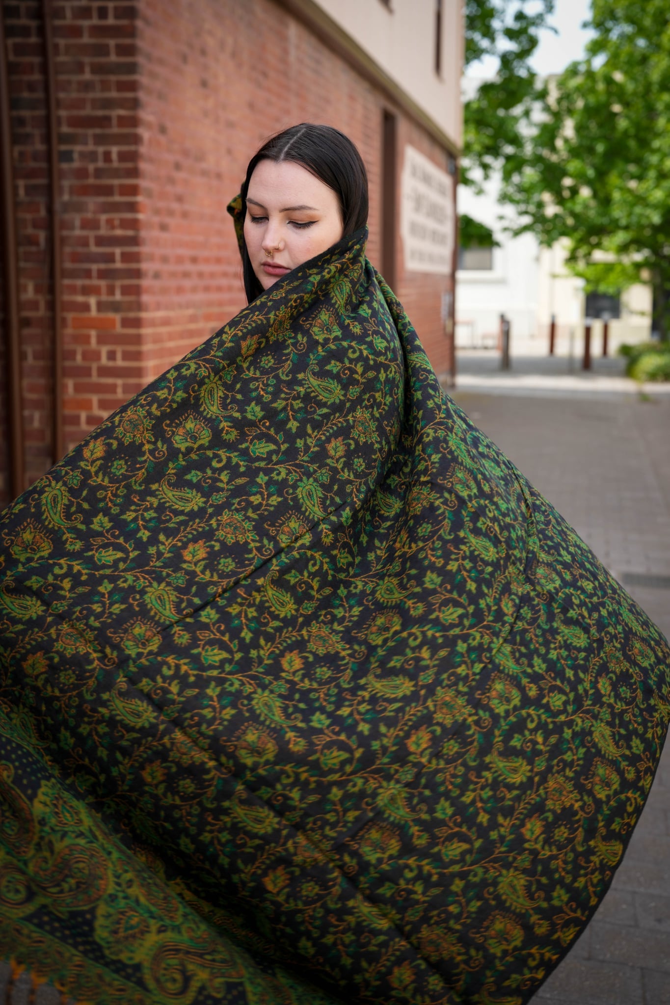 Cedarwood Pashmina Shawl