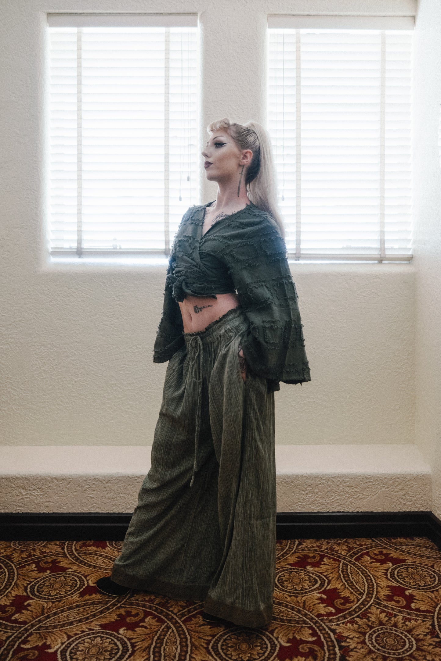 Starlight Flare Trousers in Ember