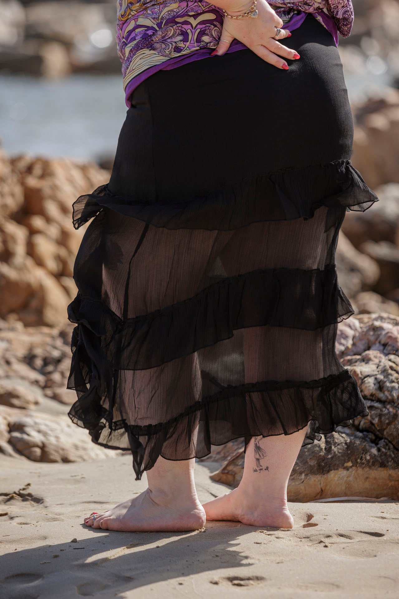 Mermaid Skirt in Black