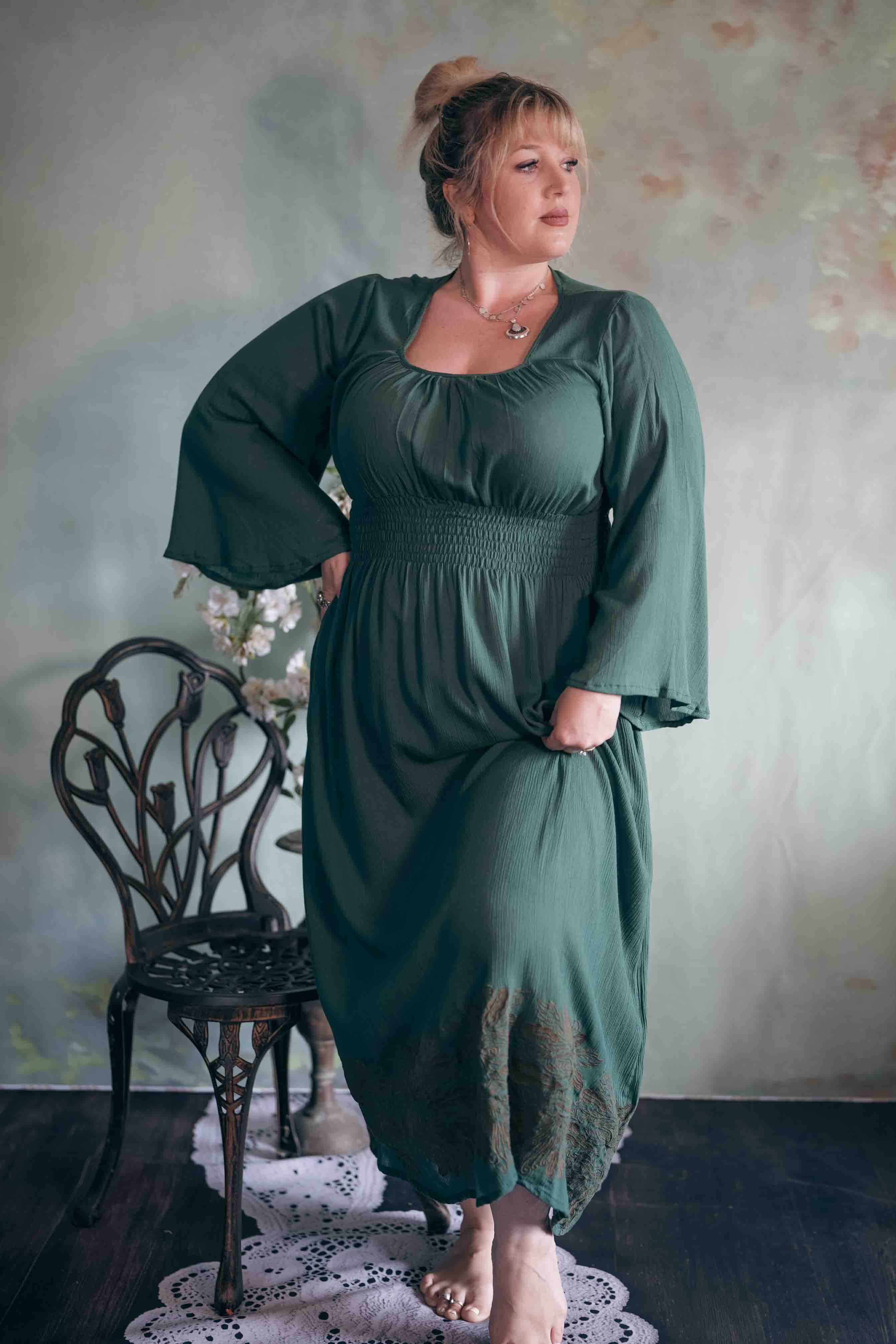 Secret Garden Dress in Green Jack