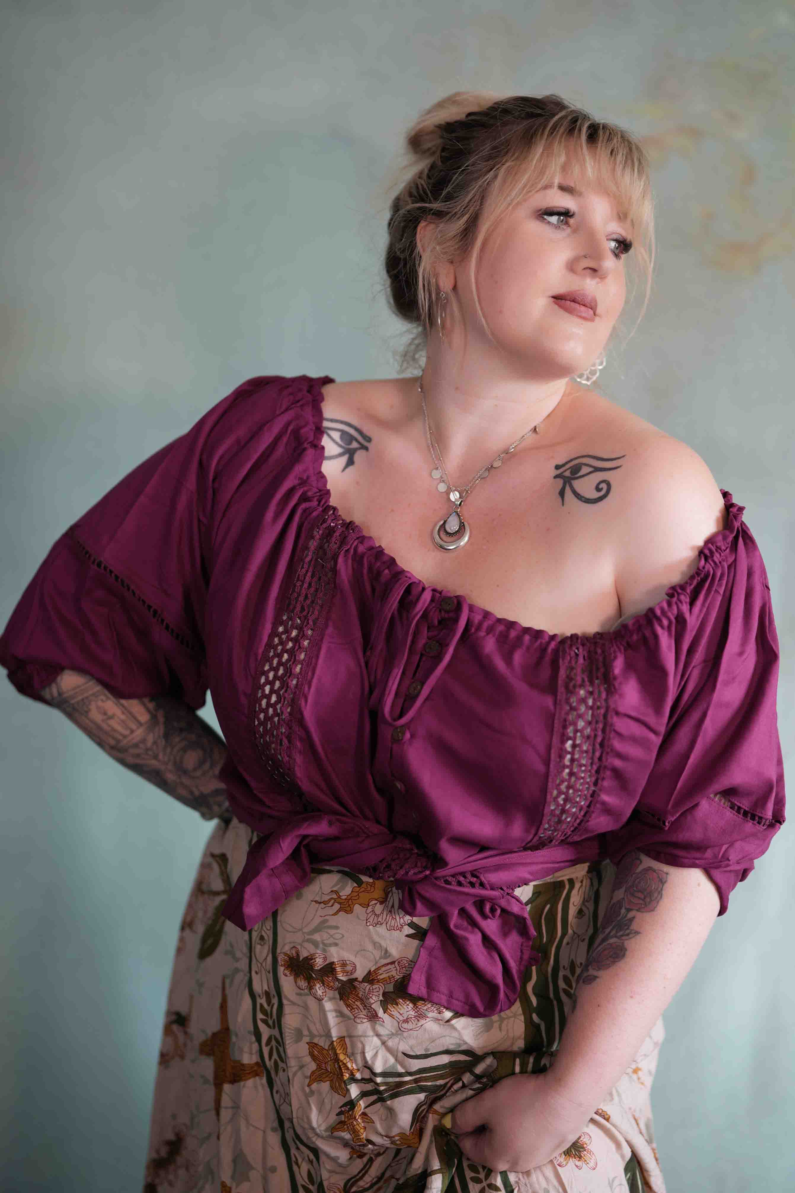 Maiden Blouse in Purple