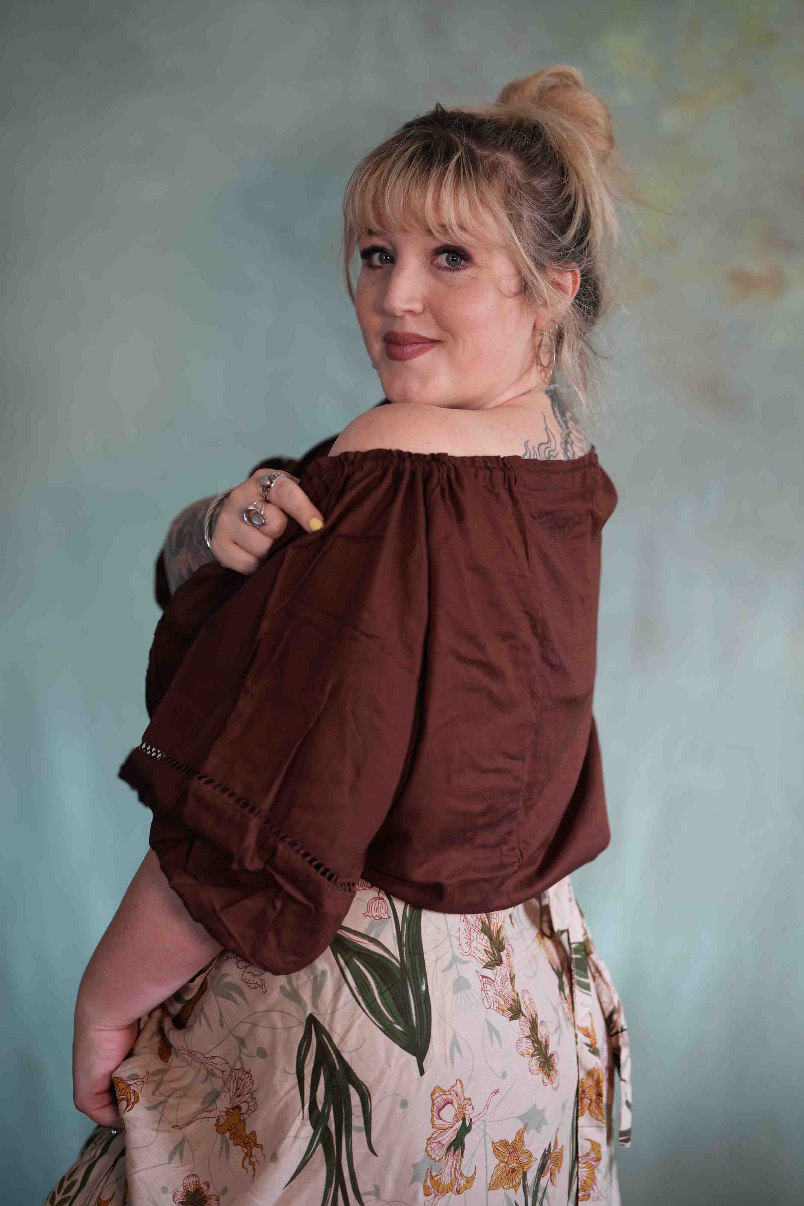 Maiden Blouse in Brown