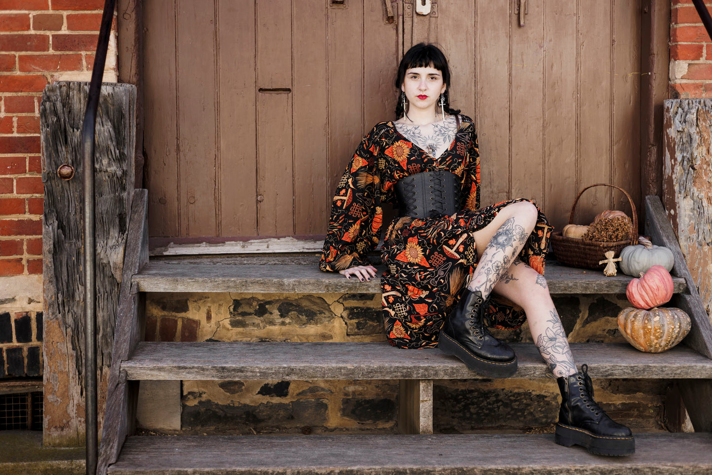 Golden Years Midi Dress in Samhain